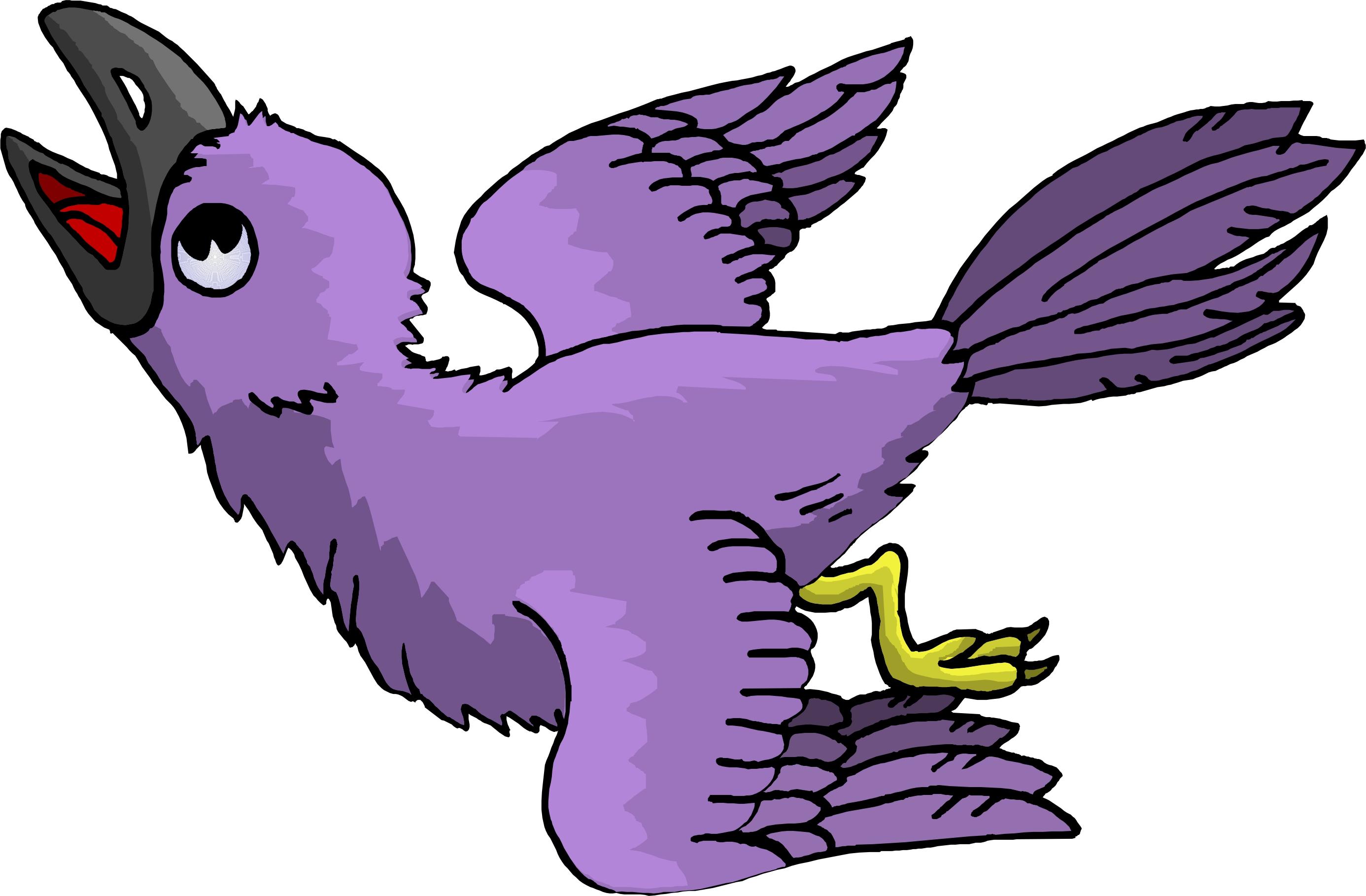 2772x1818 cartoon: cute cartoon bird flying