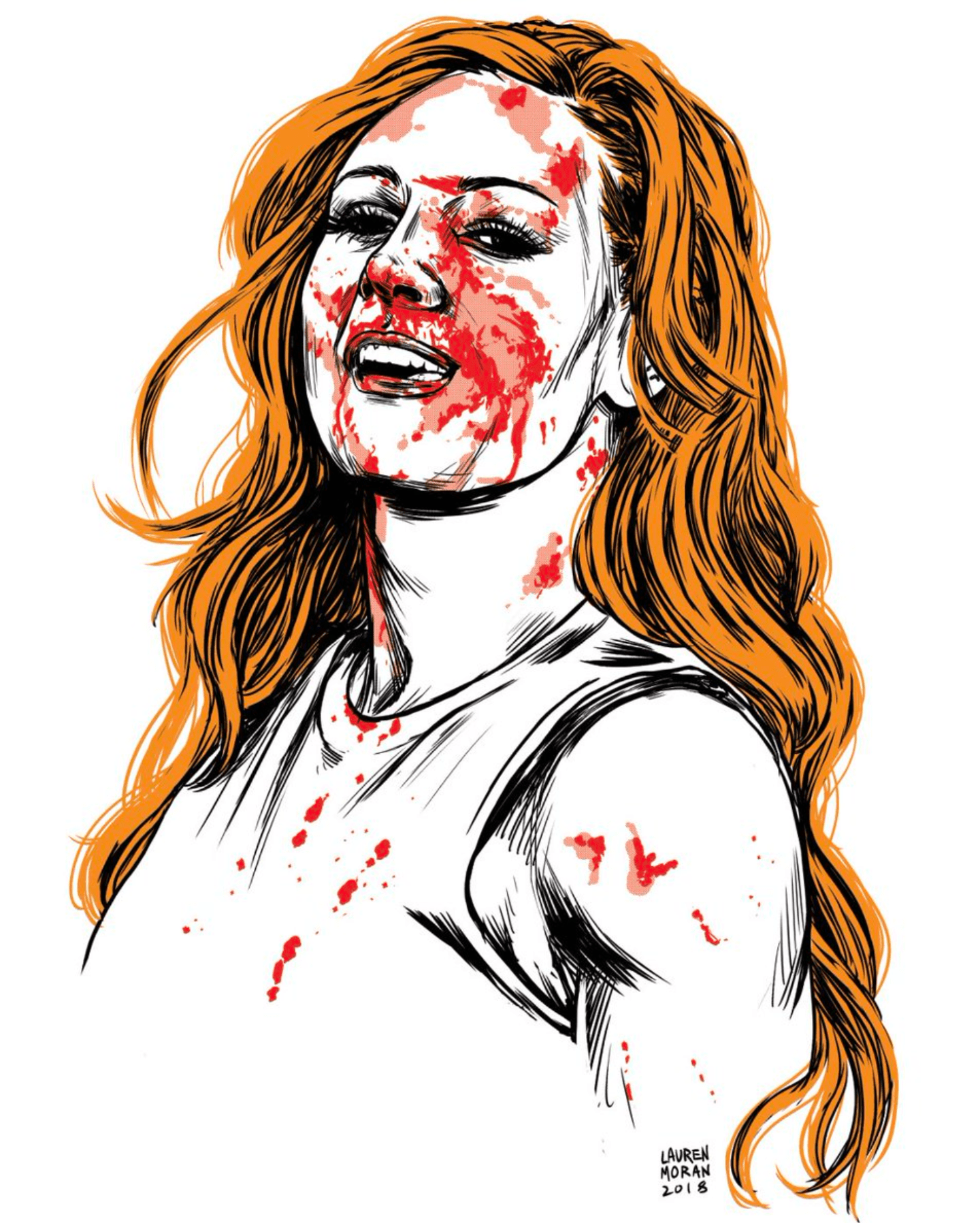 1440x1796 Awesome Becky Lynch Artwork!: WWE