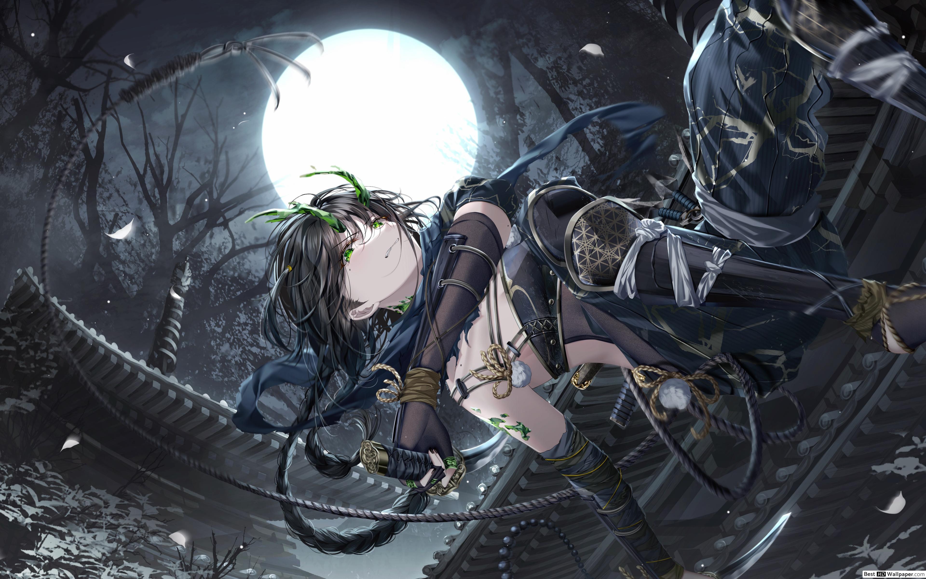 3840x2400 Ninja Girl HD wallpaper download
