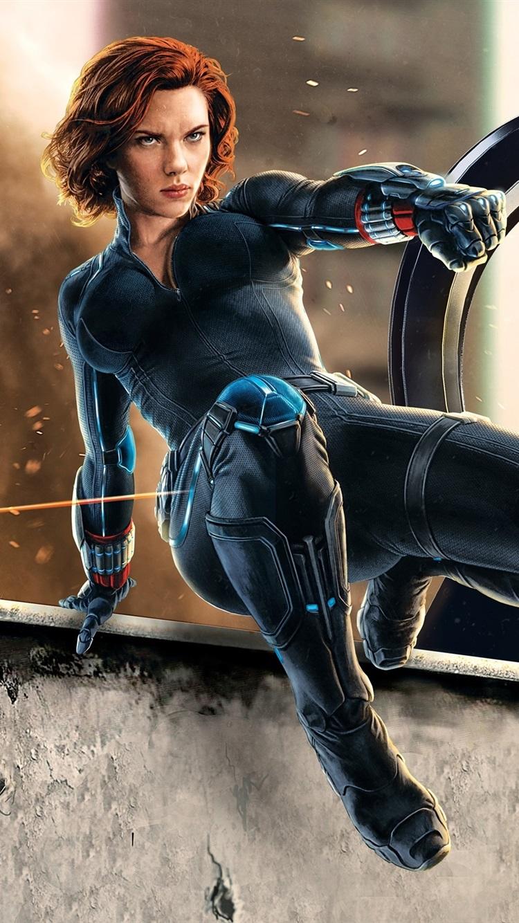 750x1334 Black Widow, Avengers: Age Of Ultron, Scarlett Johansson 750x1334 IPhone 8 7 6 6S Wallpaper, Background, Picture, Image