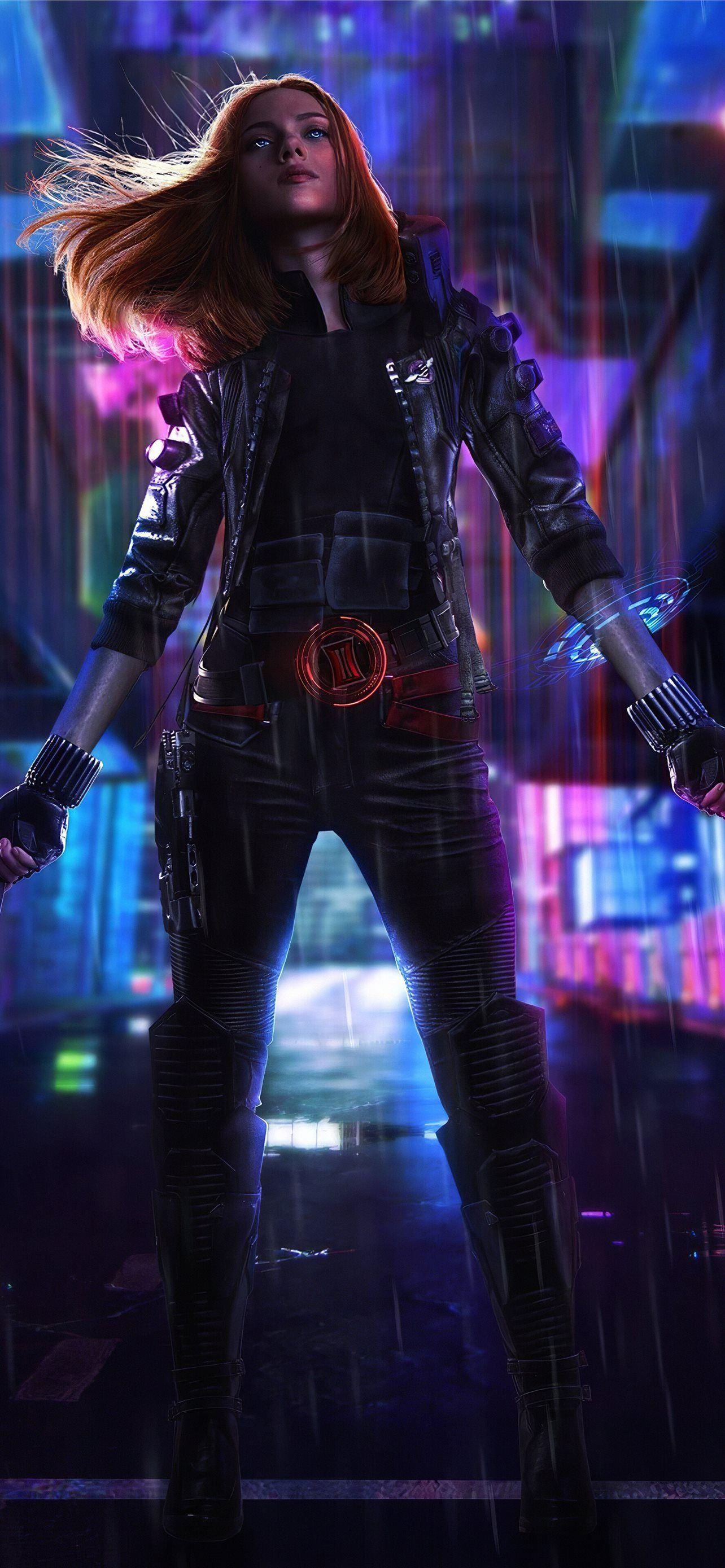 1284x2778 Latest Black widow iPhone HD Wallpaper