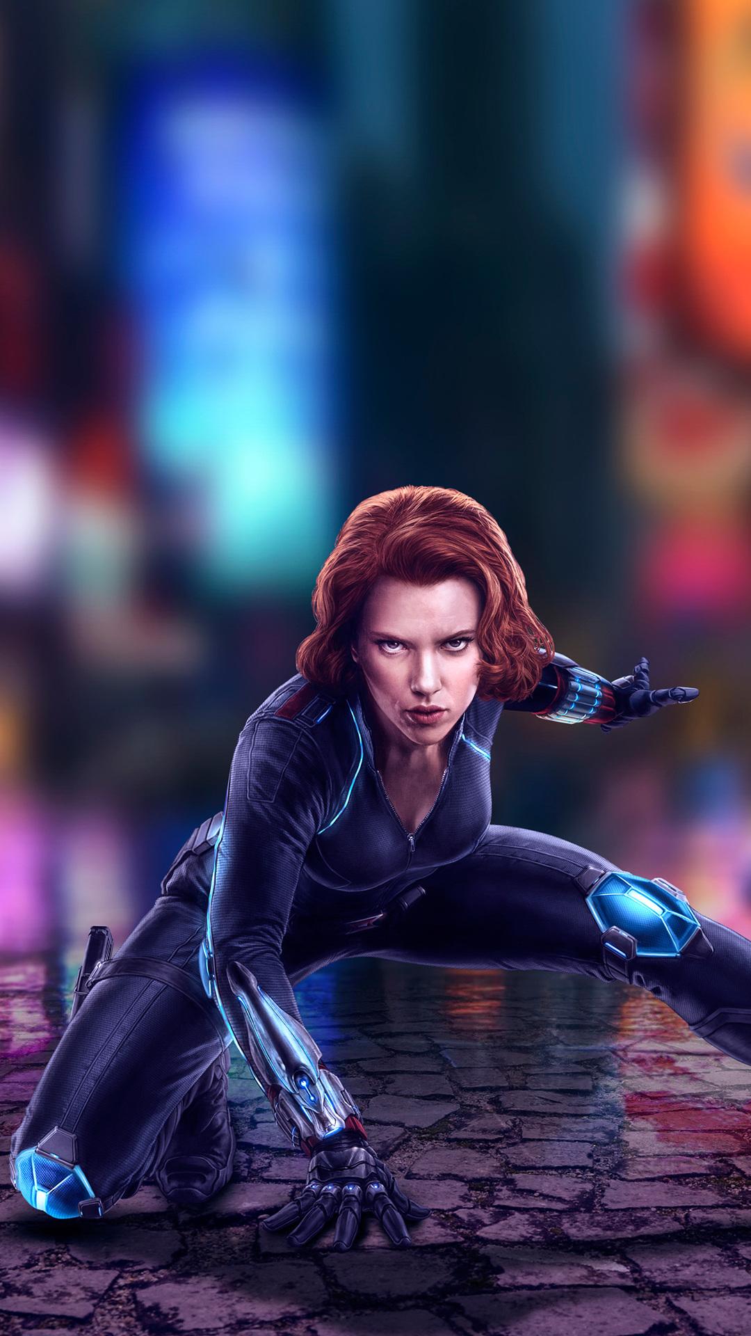 1080x1920 1080x1920 black widow, hd, superheroes, , artist, digital art, scarlett johansson for iPhone 8 wallpaper