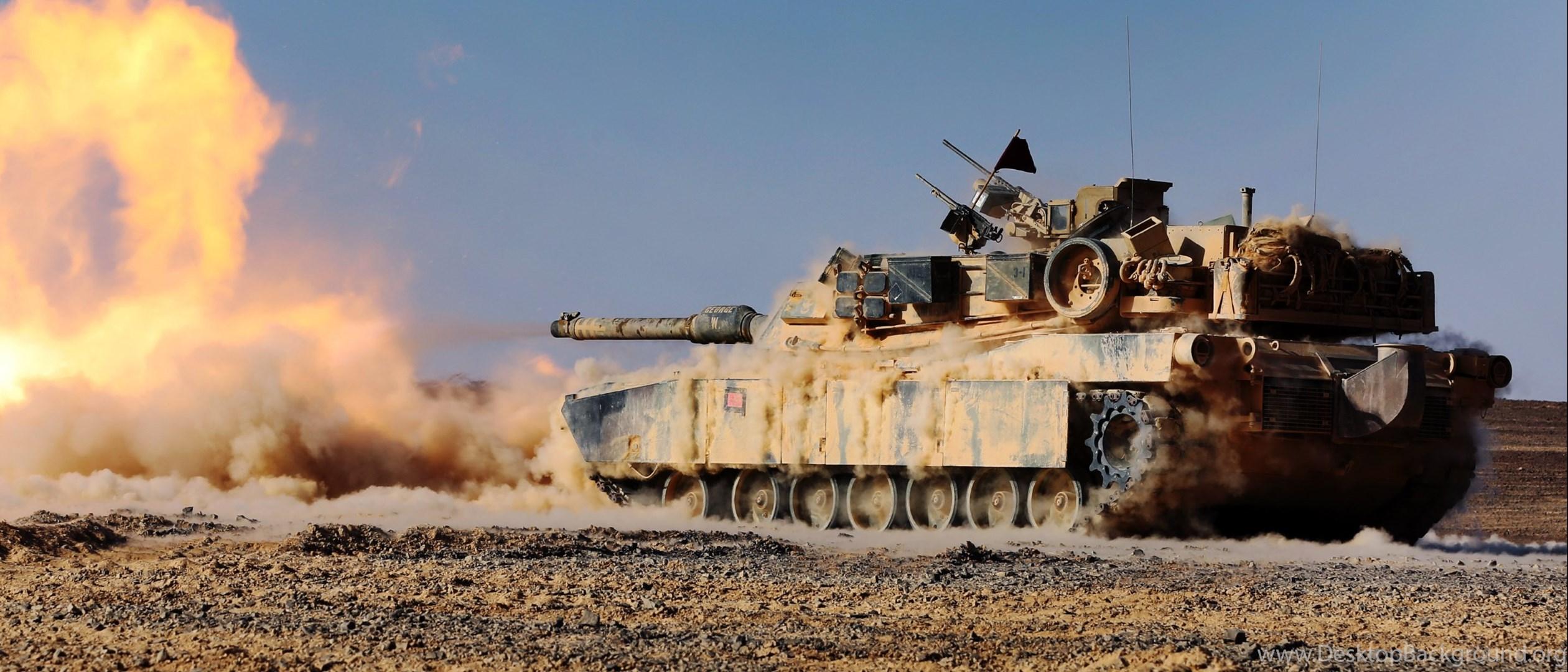 2520x1080 American M1A1 Abrams Tank HD Wallpaper. 4K Wallpaper Desktop Background