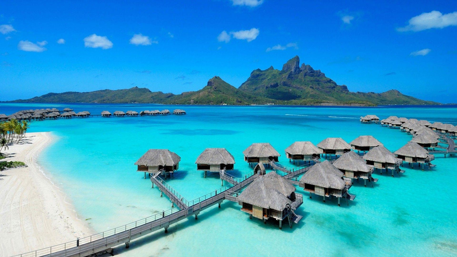 1920x1080 Beach Bora Bora Wallpaper