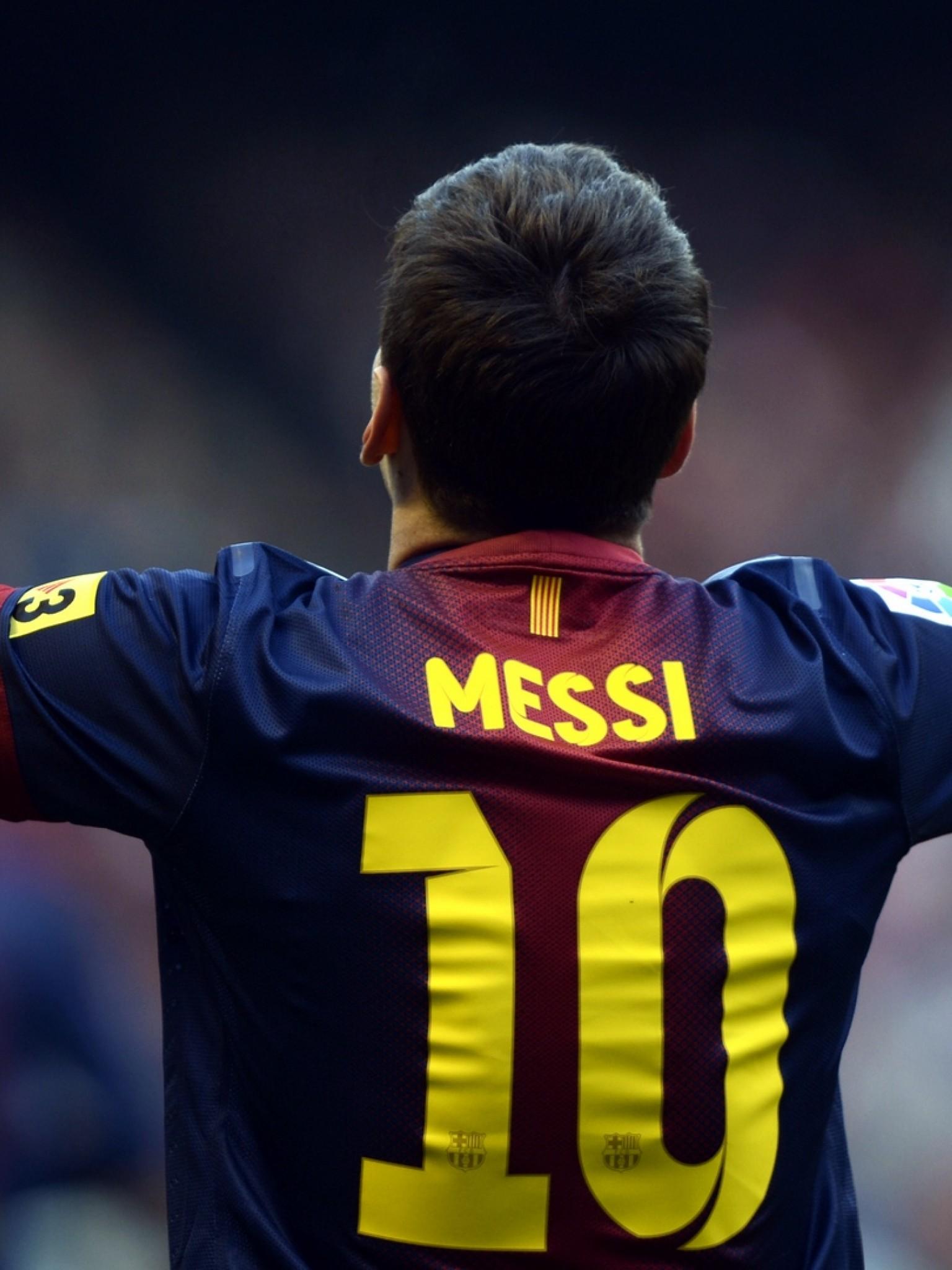 1536x2048 Lionel Messi shirt HD Wallpaper Retina iPad