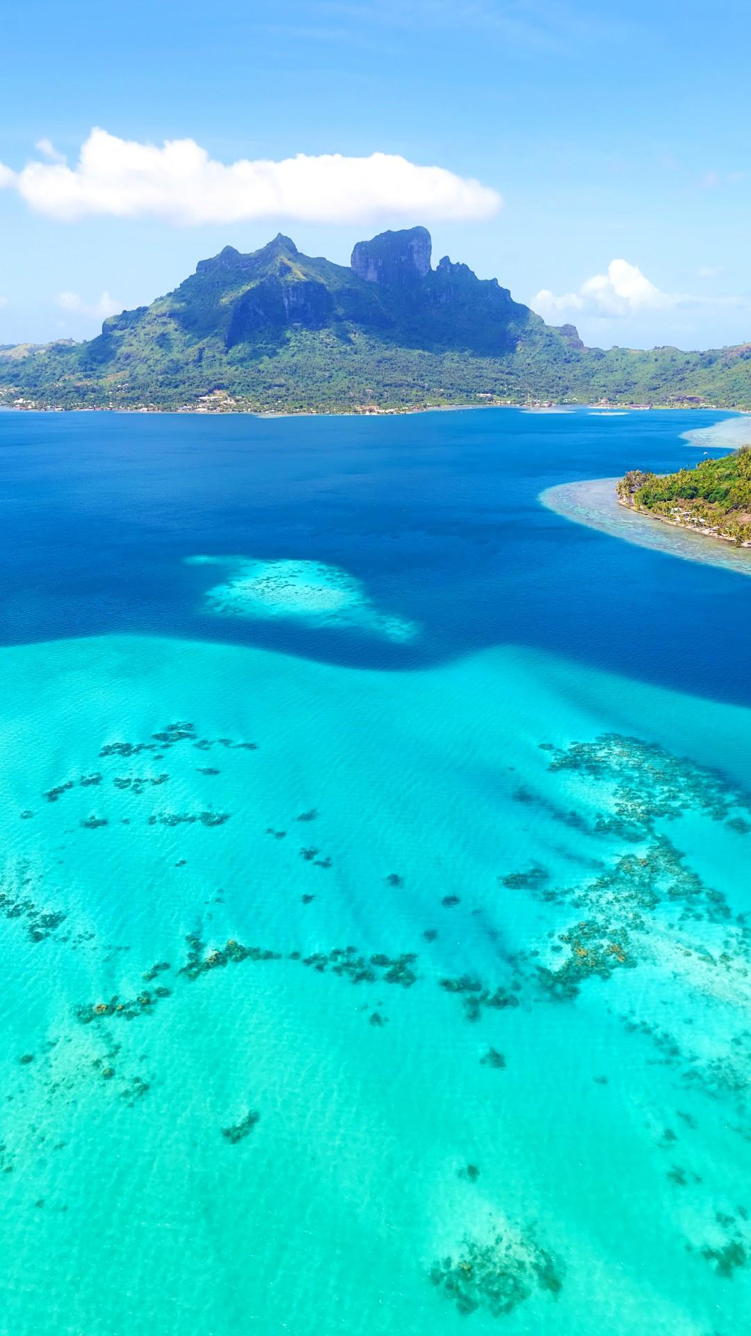 1080x1920 Wallpaper Bora Bora, 4k, HD Wallpaper, France, Best Beaches In The World, Ocean, Sea, Island, Nature