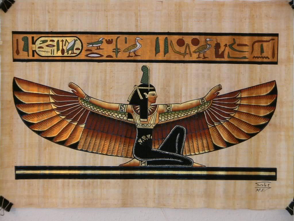 1024x768 Egyptian Goddess Isis Wallpaper