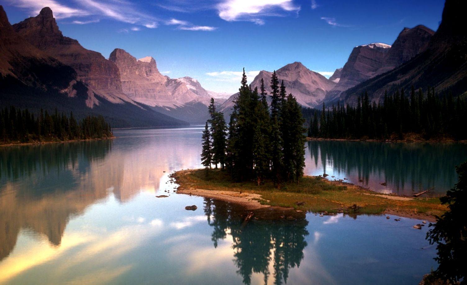 1504x919 Lake Mountain Landscape Wallpaper 7 Desktop Background