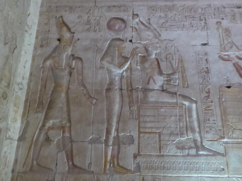 1024x768 Horus, Isis & Osiris, Abydos. Abydos dates back to the dawn