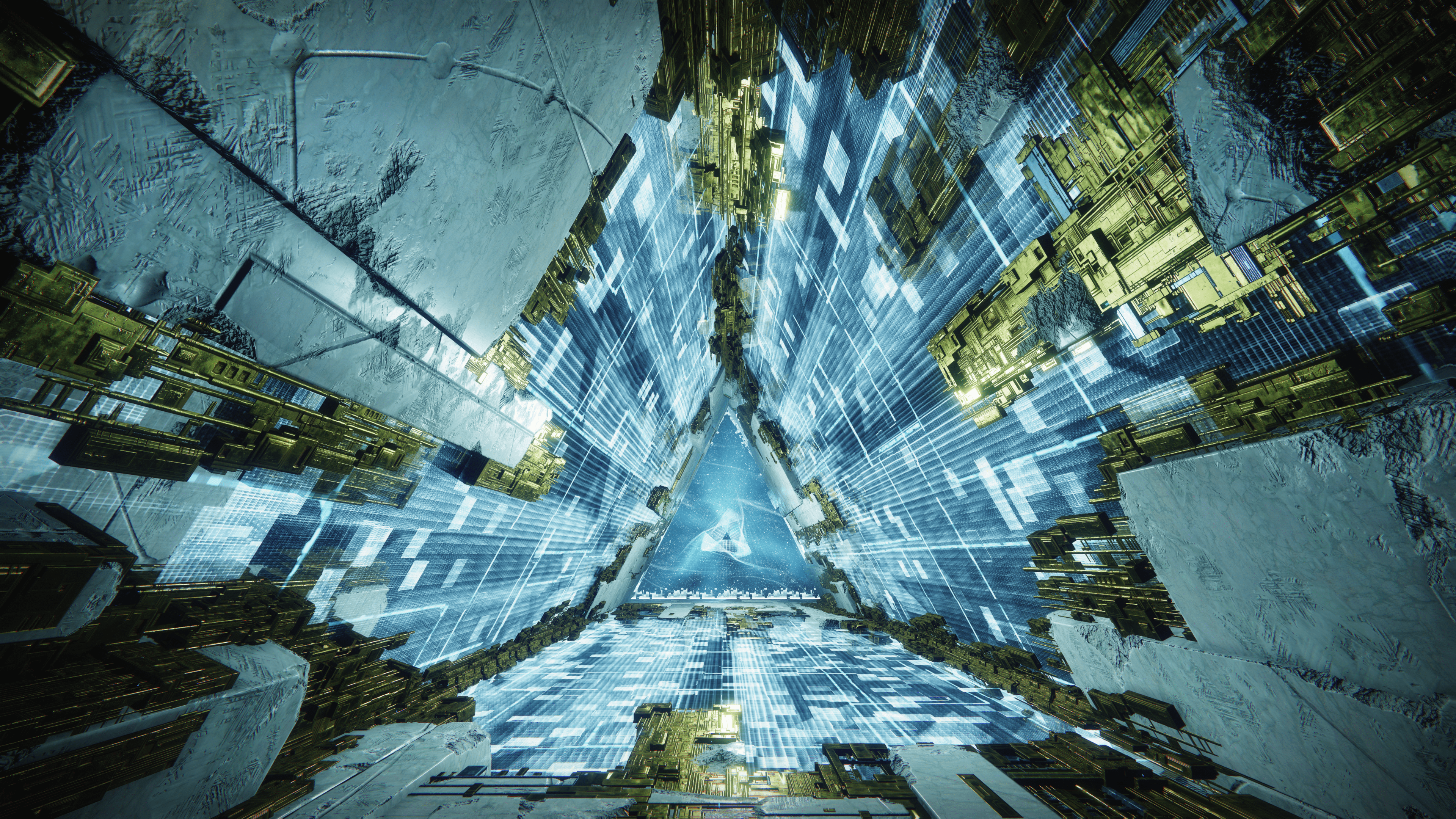 3840x2160 Destiny 2 Video Games Abstract Tech Infinite Forest The Curse Of Osiris Bungie Wallpaper:3840x2160