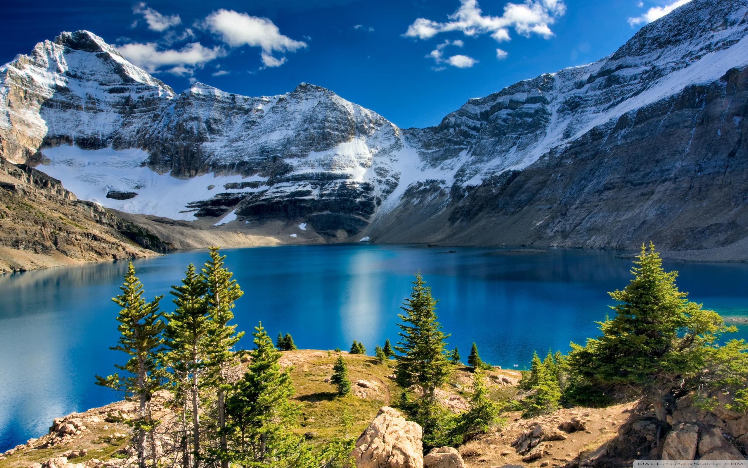 2560x1600 Nature, Mountain Landscape, Blue Lake Ultra HD Desktop Background Wallpaper for 4K UHD TV : Widescreen & UltraWide Desktop & Laptop : Tablet