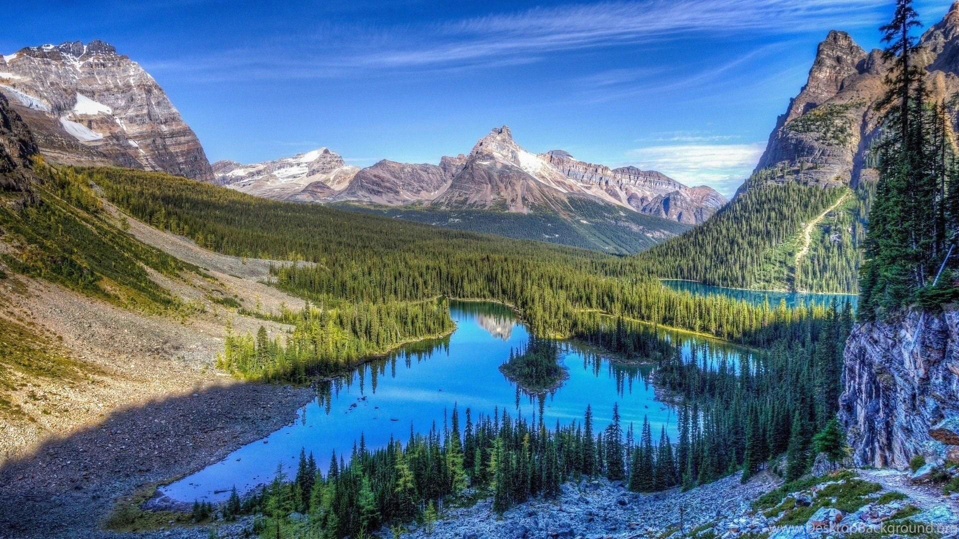 1920x1080 Rocky Mountain Landscape Wallpaper. Desktop Background