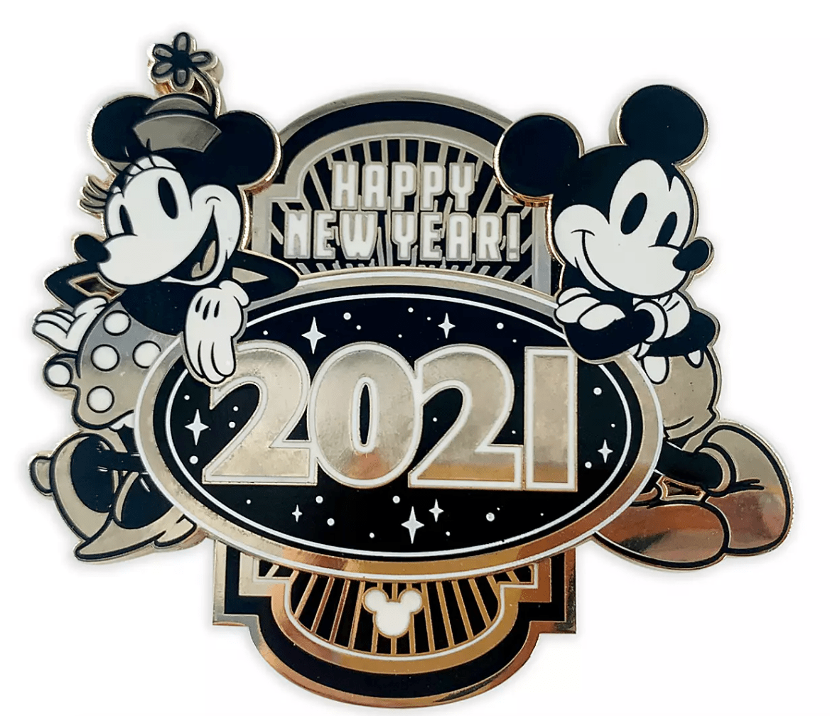 1168x1008 Mickey and Minnie Are Wishing You 'Happy New Year' With This Disney Pin Online!