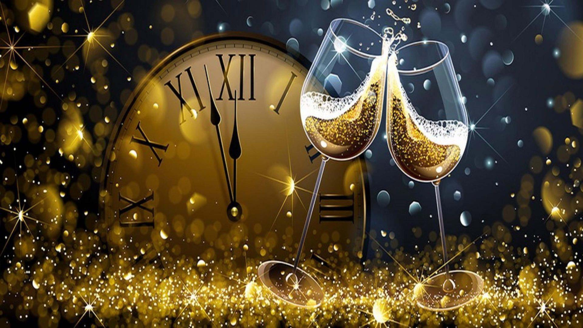 1920x1080 December 31 Happy New Year 2021 New Year's Party Greeting Card
