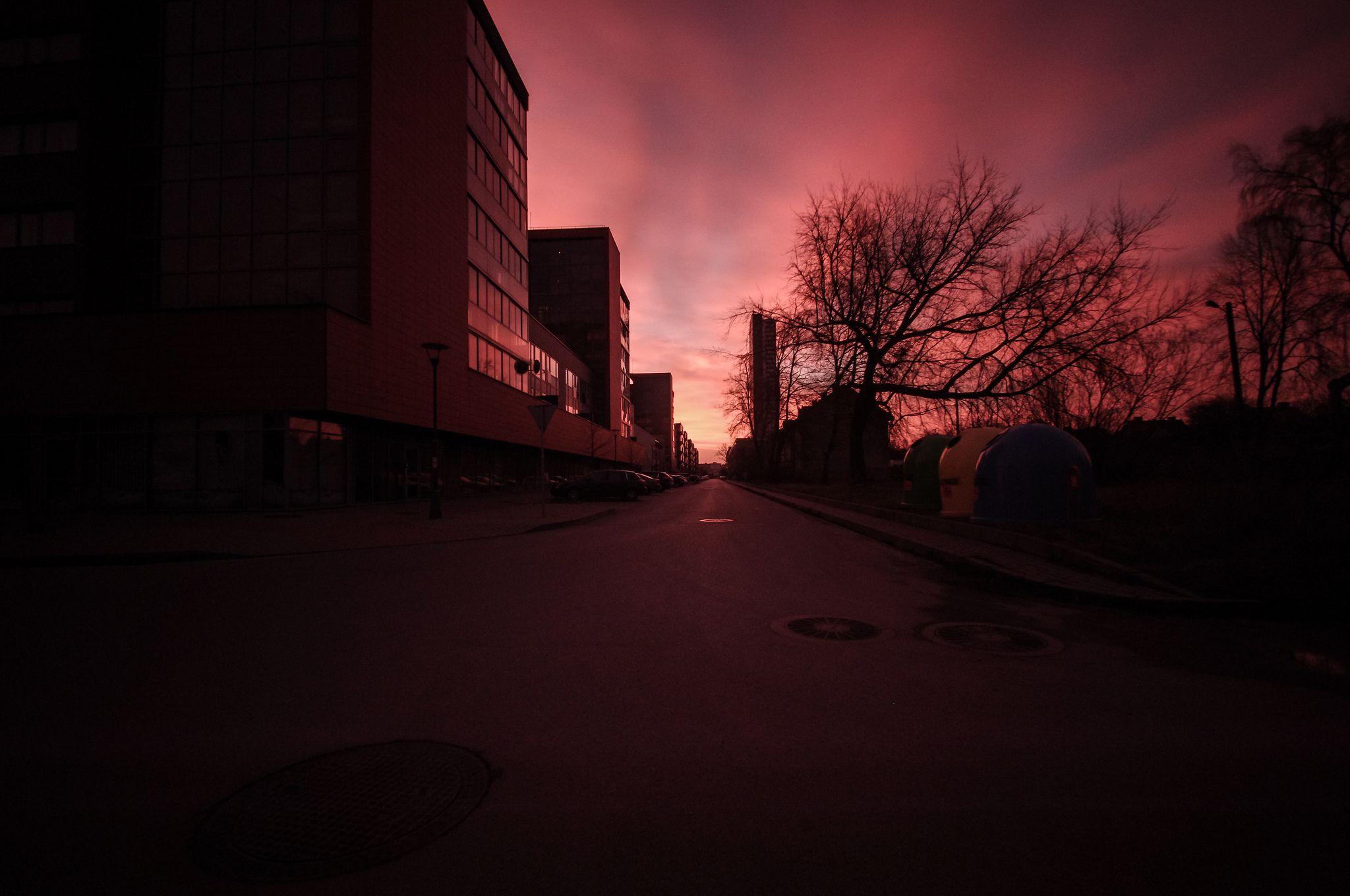 2048x1360 Burning streets of Klaipeda. Klaipeda, Street, Photo