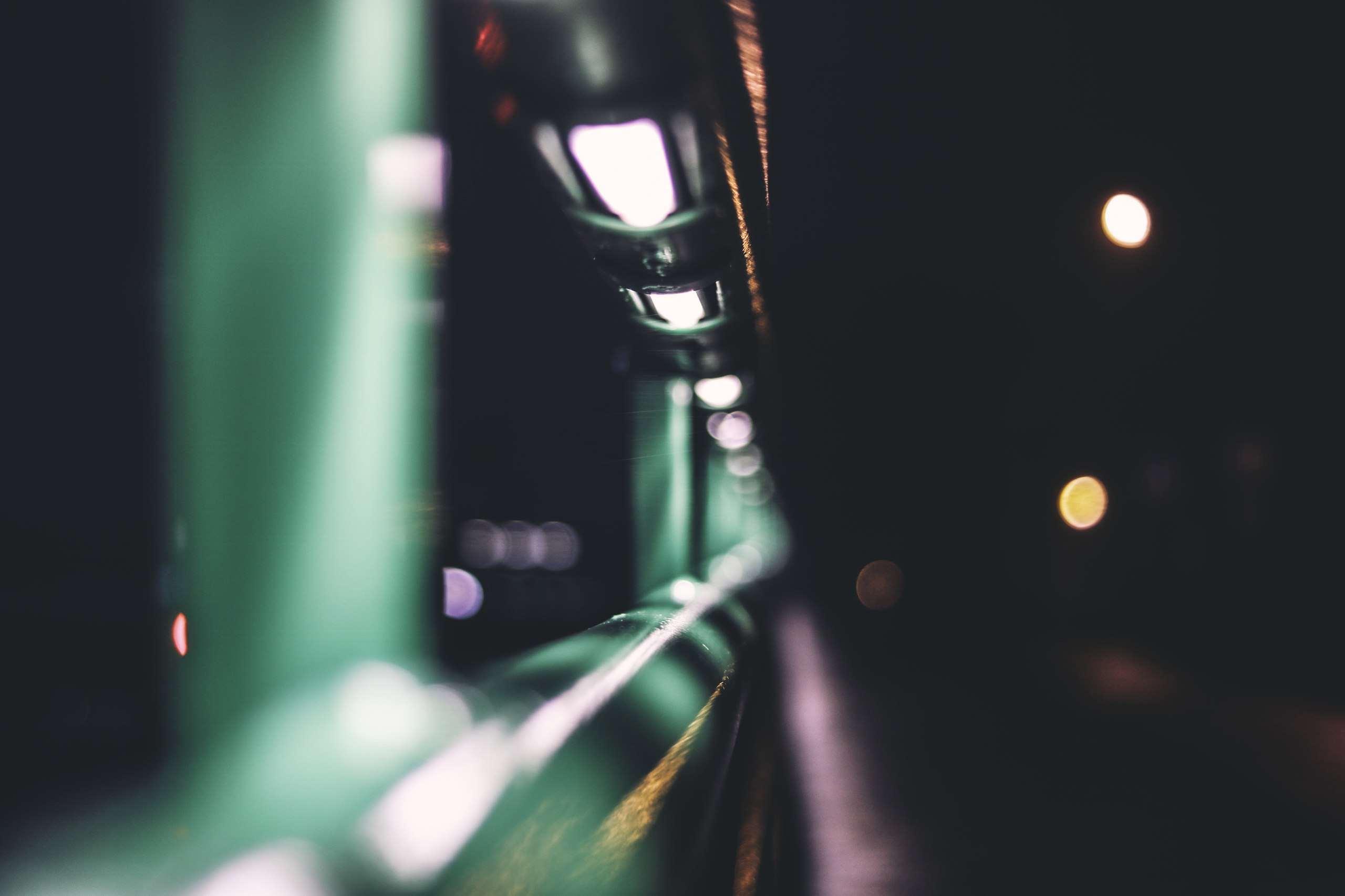 2560x1707 bridge, green, klaipeda, lithuania, night wallpaper