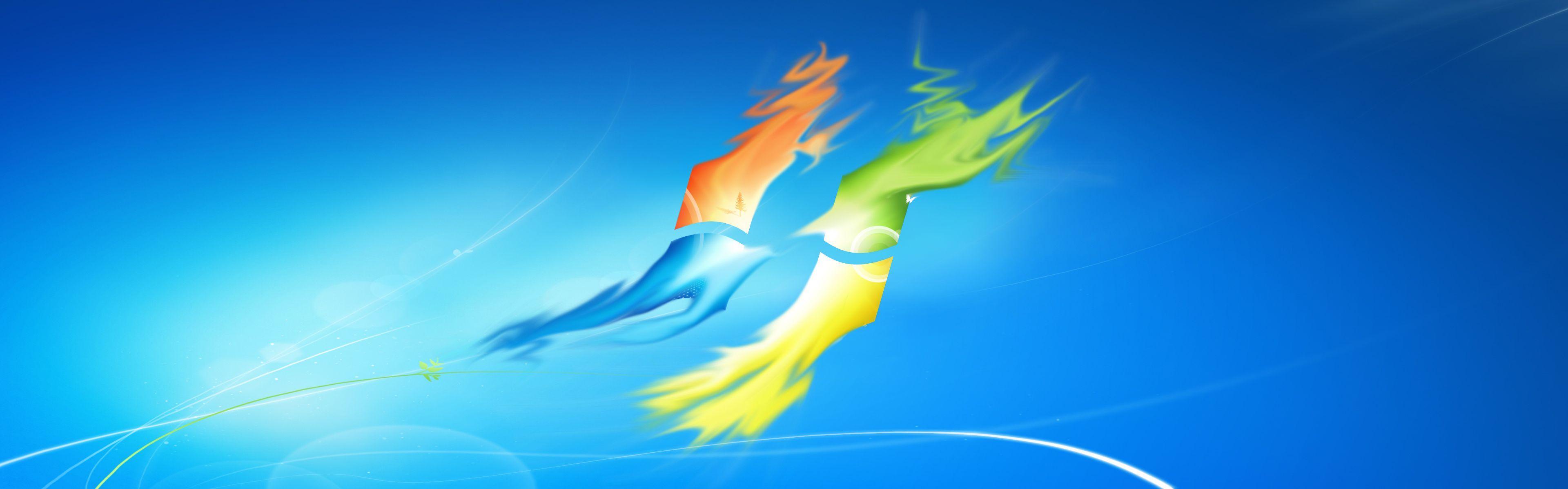 3840x1200 (3840x1200 windows wallpaper is 1920x1200) Abstract Default Windows 7 Need #iPhone S #Plus #Wallpa. Windows wallpaper, Wallpaper, Abstract wallpaper