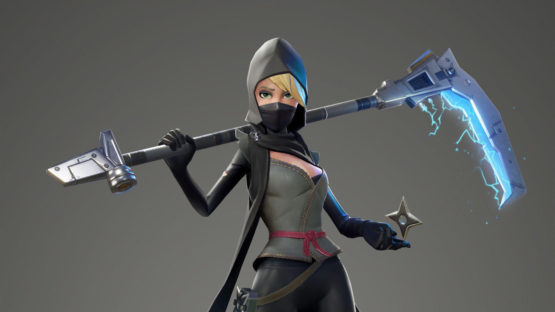 1920x1080 Fortnite Female Ninja Laptop Full HD 1080P HD 4k