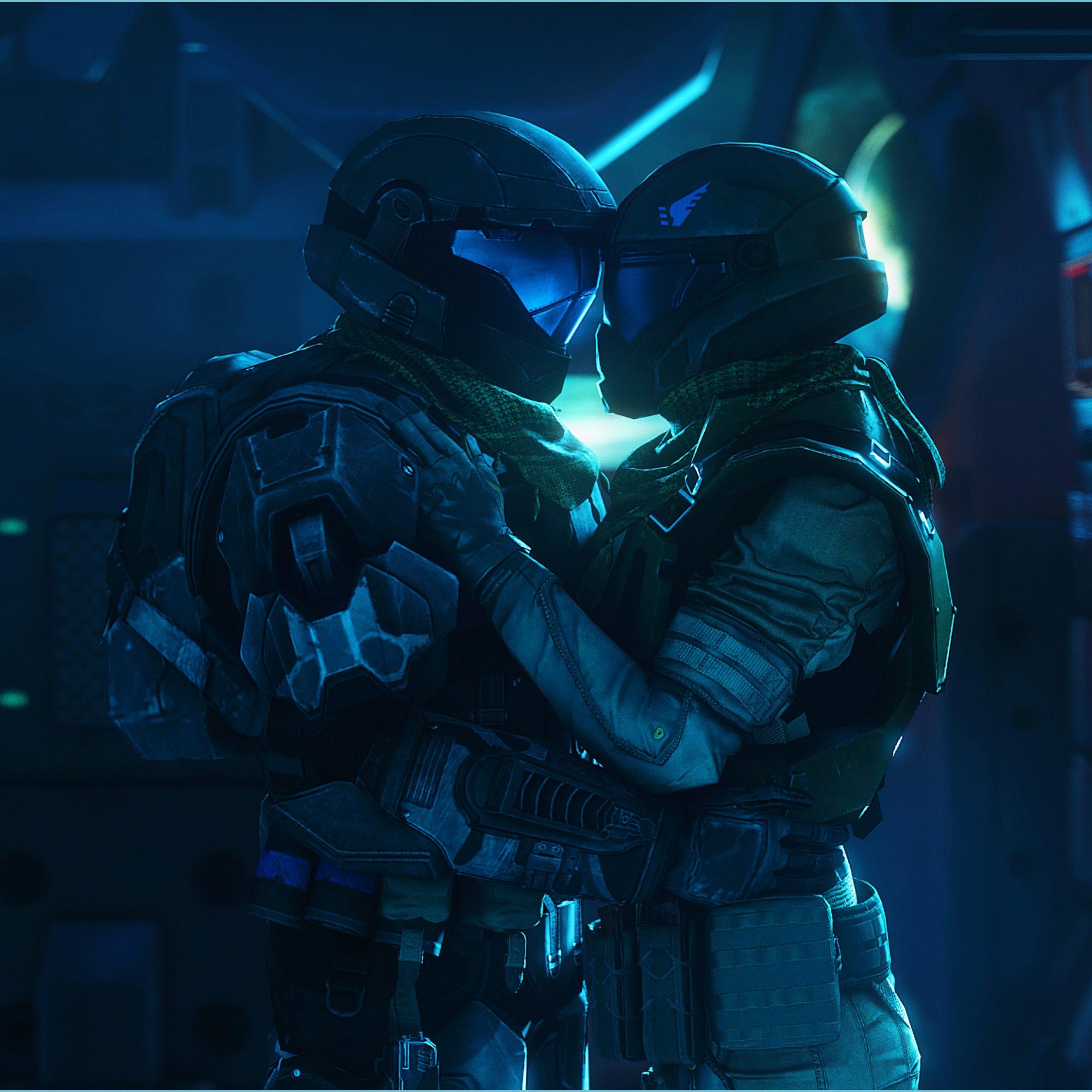 2560x2560 The Miracle Of Halo Wallpaper