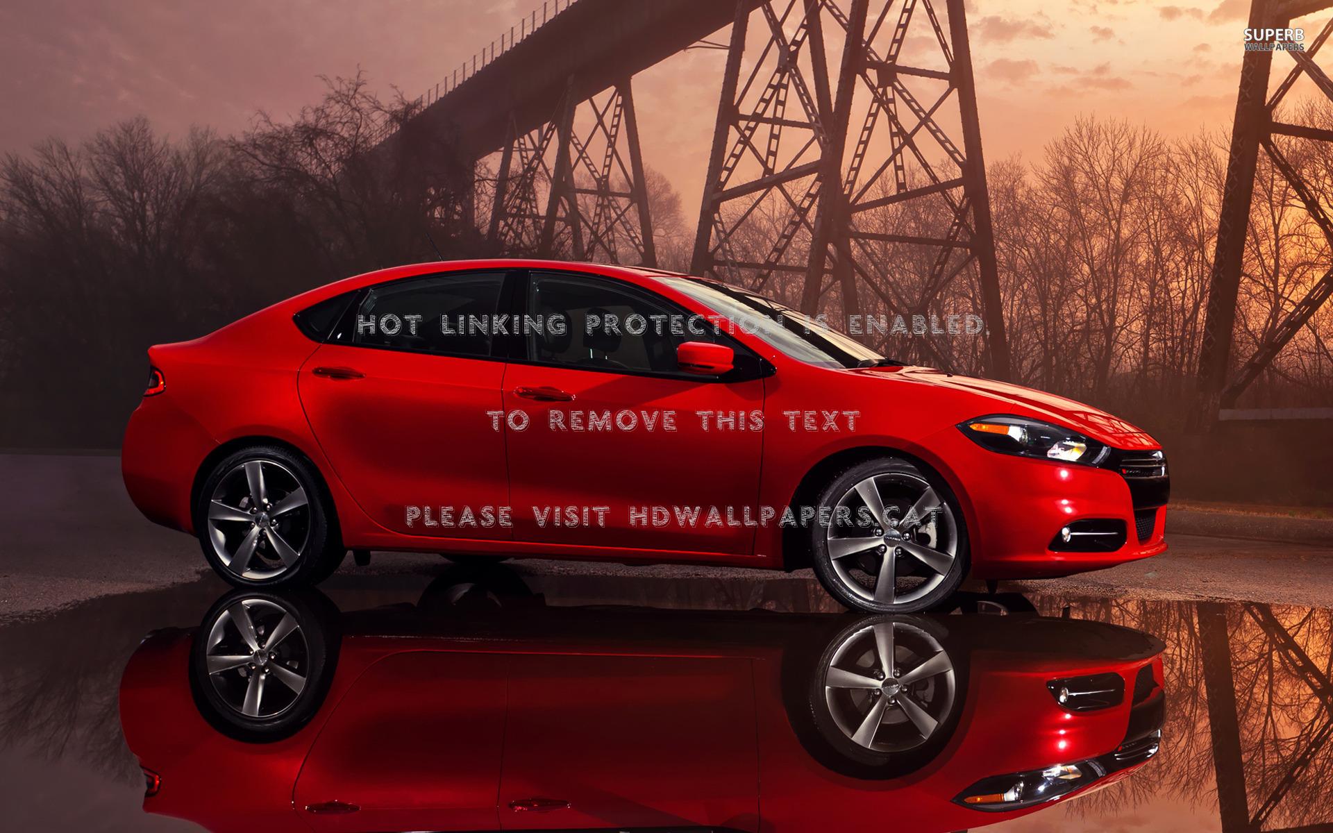 1920x1200 dodge dart red car