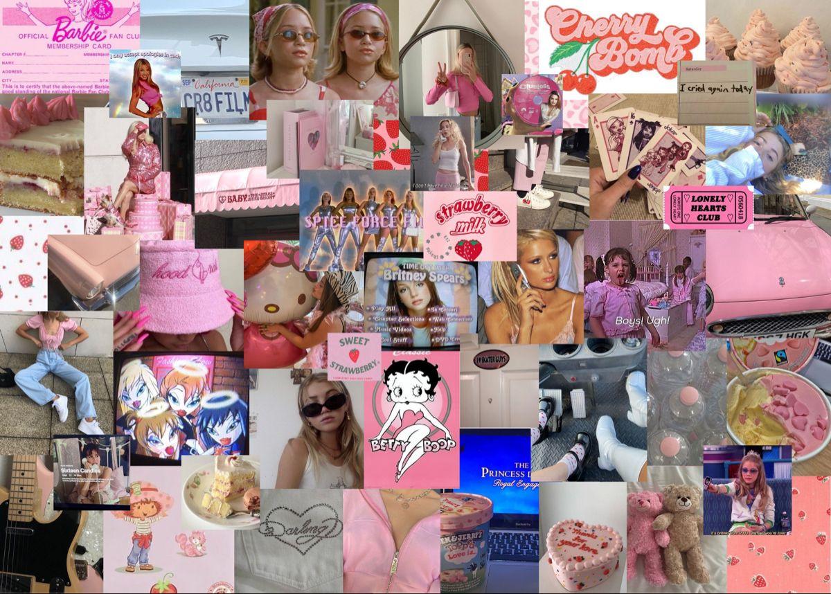 1200x858 Custom Aesthetic Collage Wallpaper Custom Aesthetic Collage. Pink wallpaper laptop, iPhone wallpaper green, Laptop wallpaper