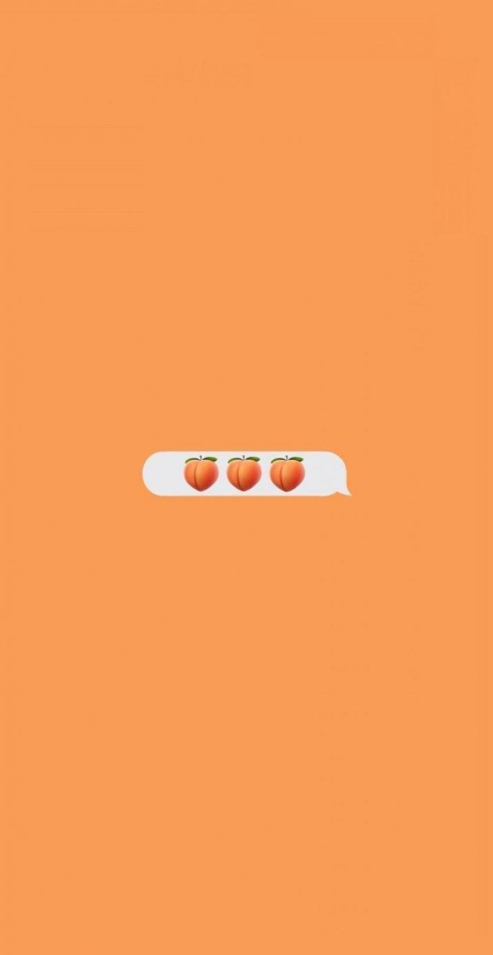 715x1383 Orange Aesthetic Wallpaper