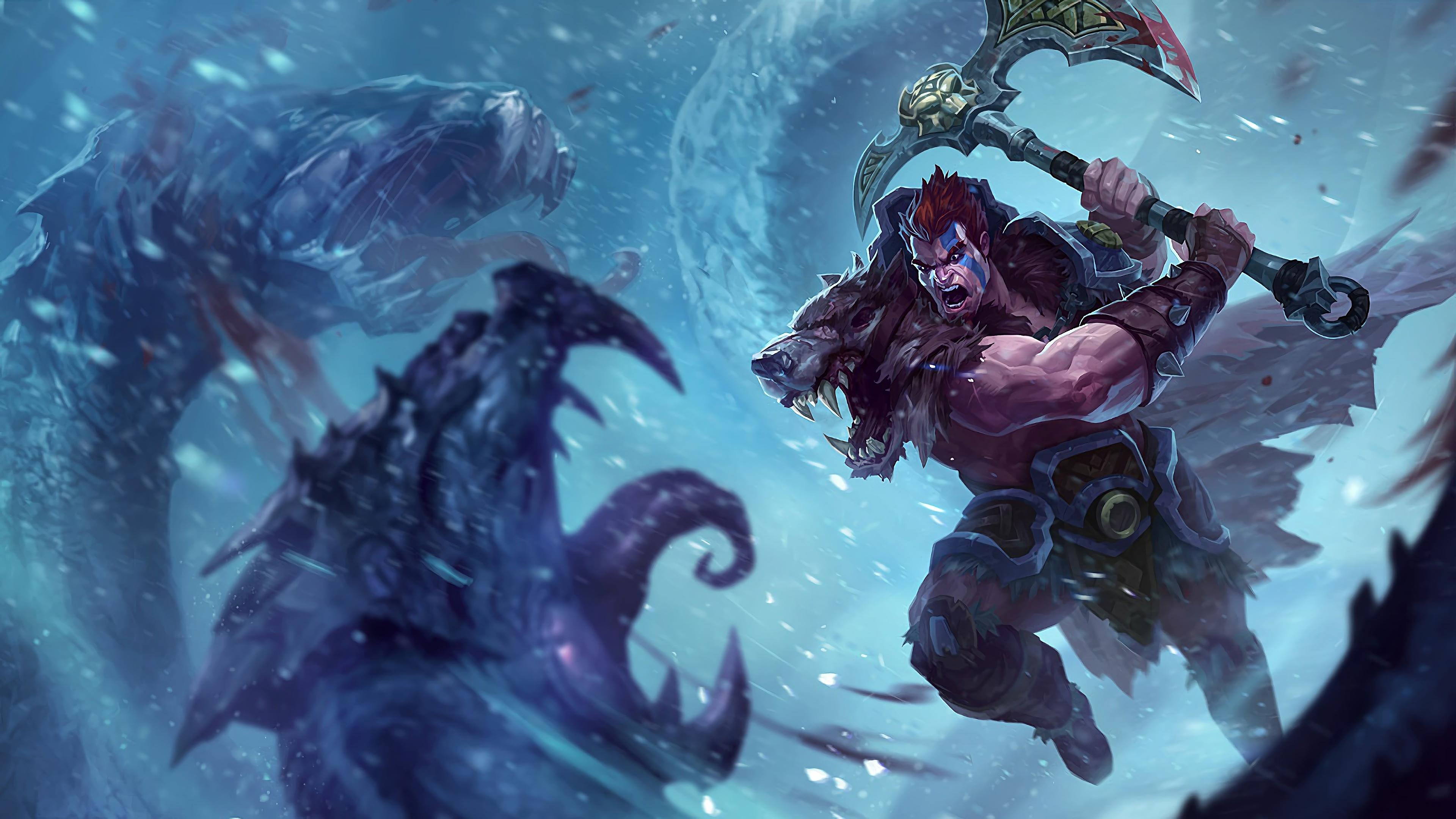3840x2160 Wallpaper 4k Woad King Darius LoL Splash Art League of Legends 4k Wallpaper