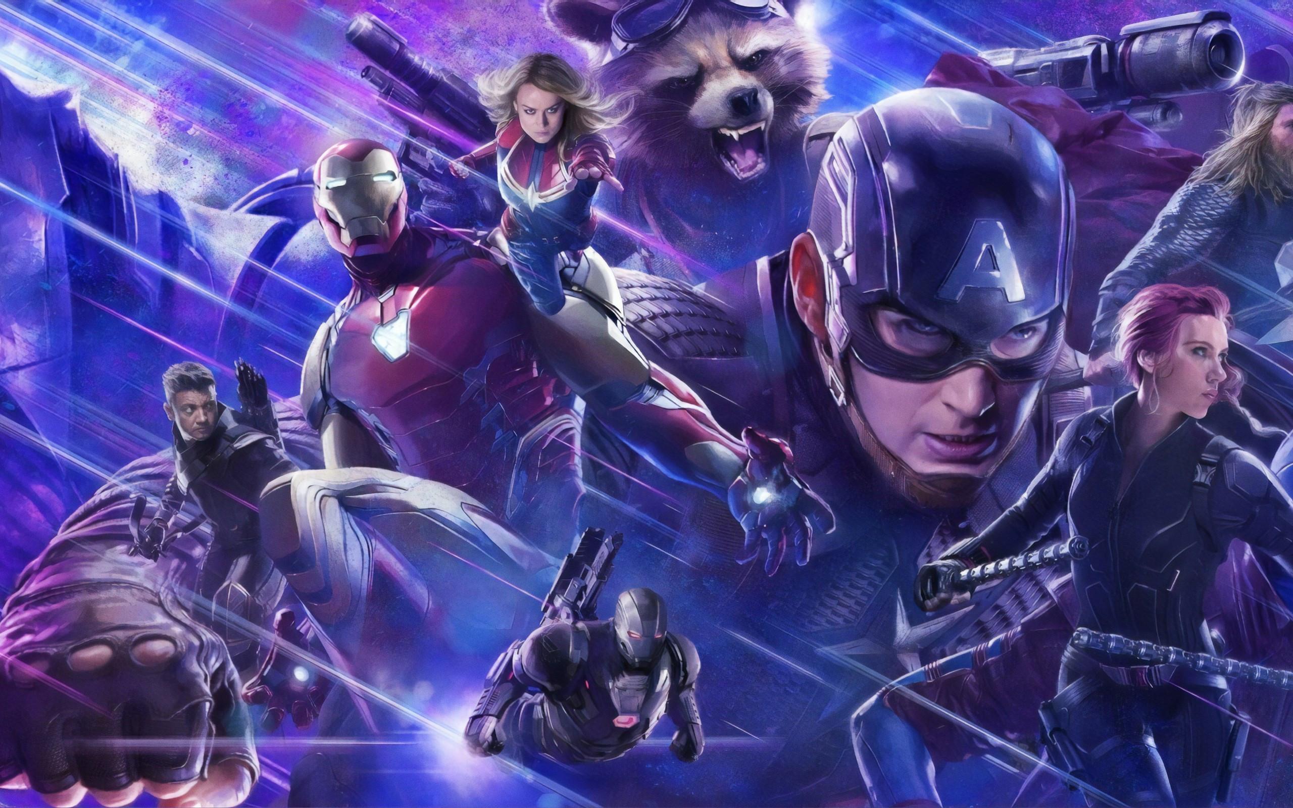 2560x1600 Download 2560x1600 Avengers: Endgame, Captain Marvel, Black Widow, Iron Man Wallpaper for MacBook Pro 13 inch