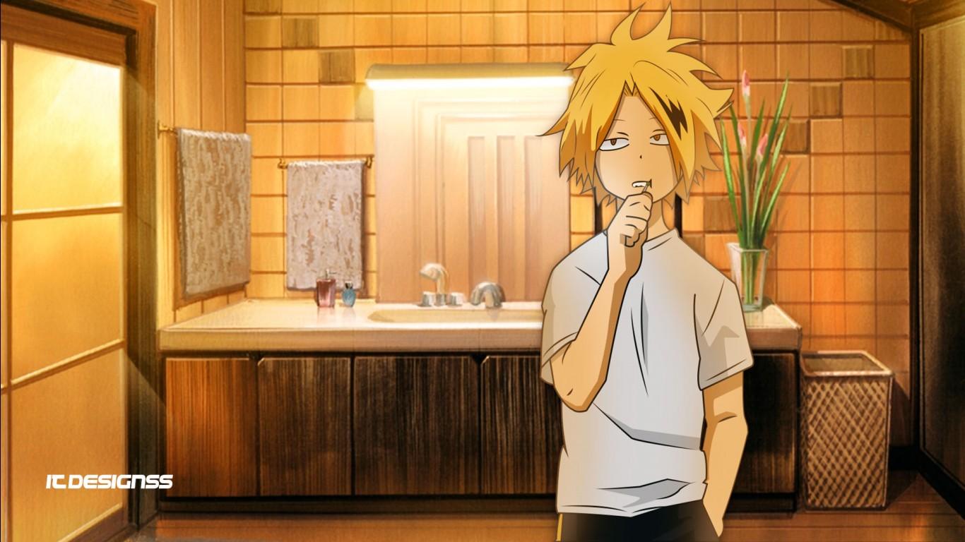 1366x768 Denki Kaminari Boku no Hero Academia HD My Hero Academia Wallpaper