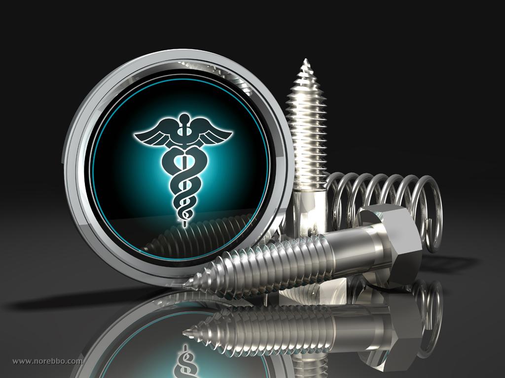 1024x768 3D Medical Symbol Renderings