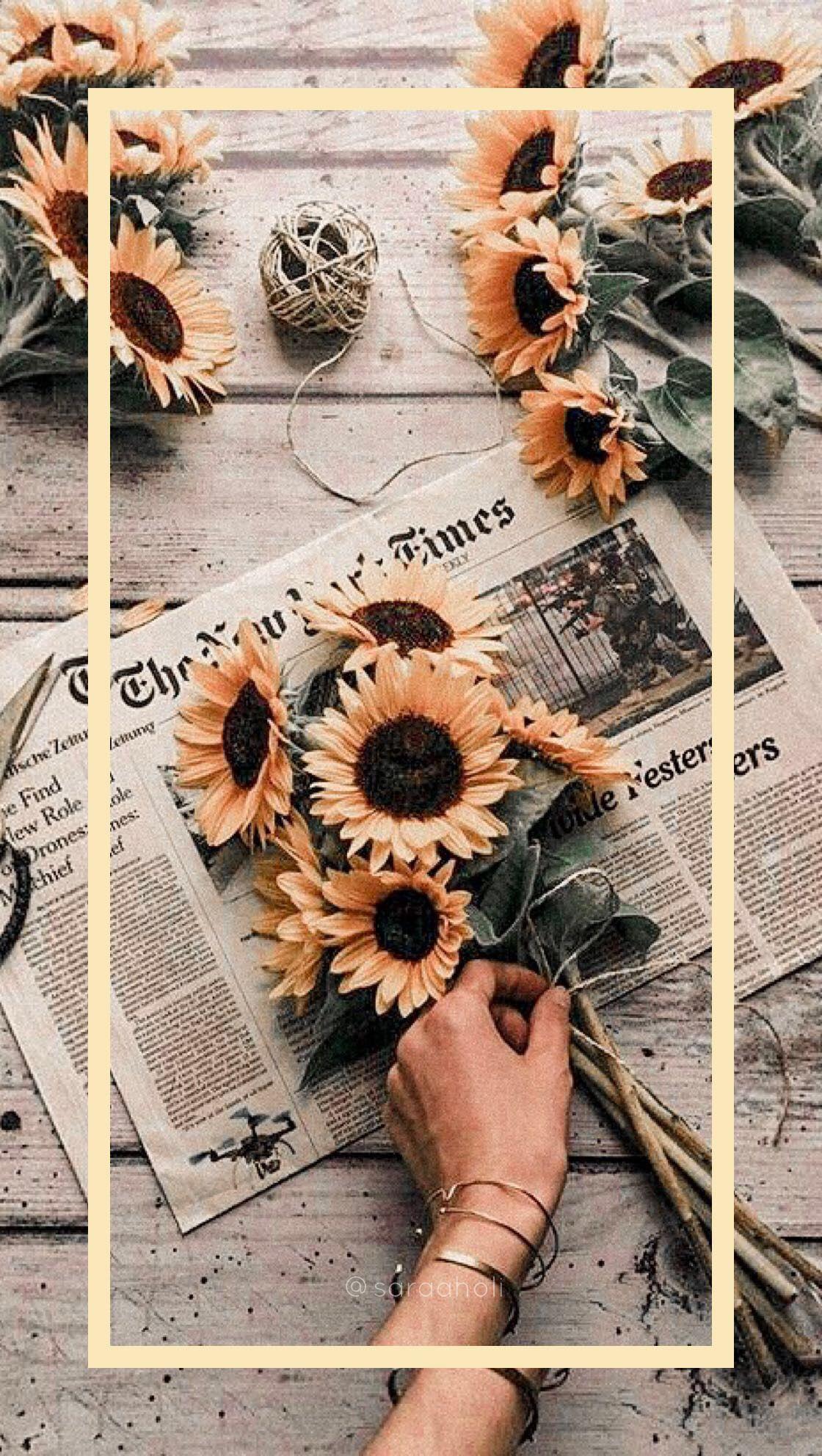1120x1984 Girl Flower Aesthetic Wallpaper