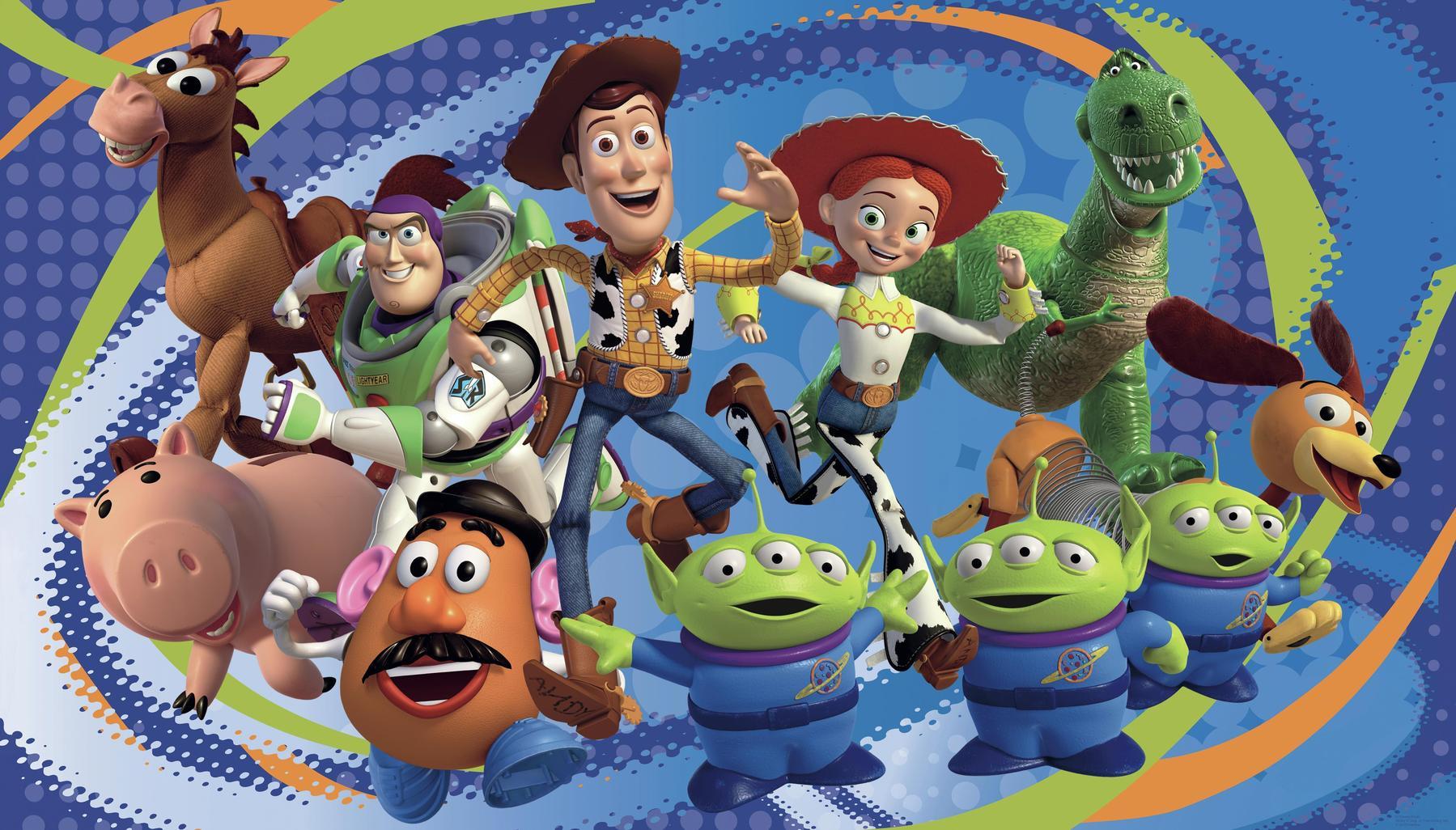 1799x1026 Toy Story 3 XL Spray and Stick Wallpaper Mural