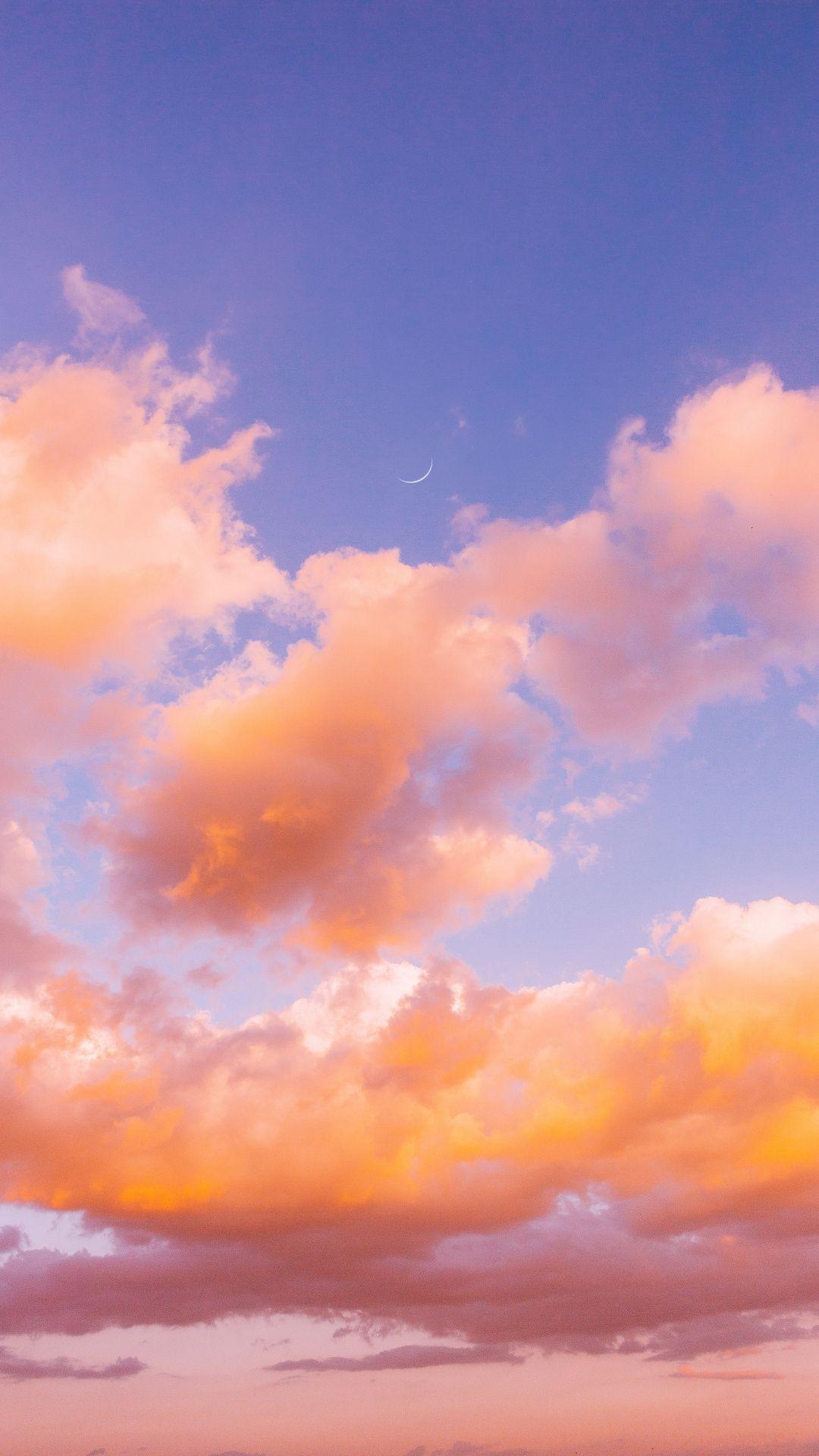 1080x1920 Orange Sky Nature. Sky aesthetic, Orange sky, Plain wallpaper iphone