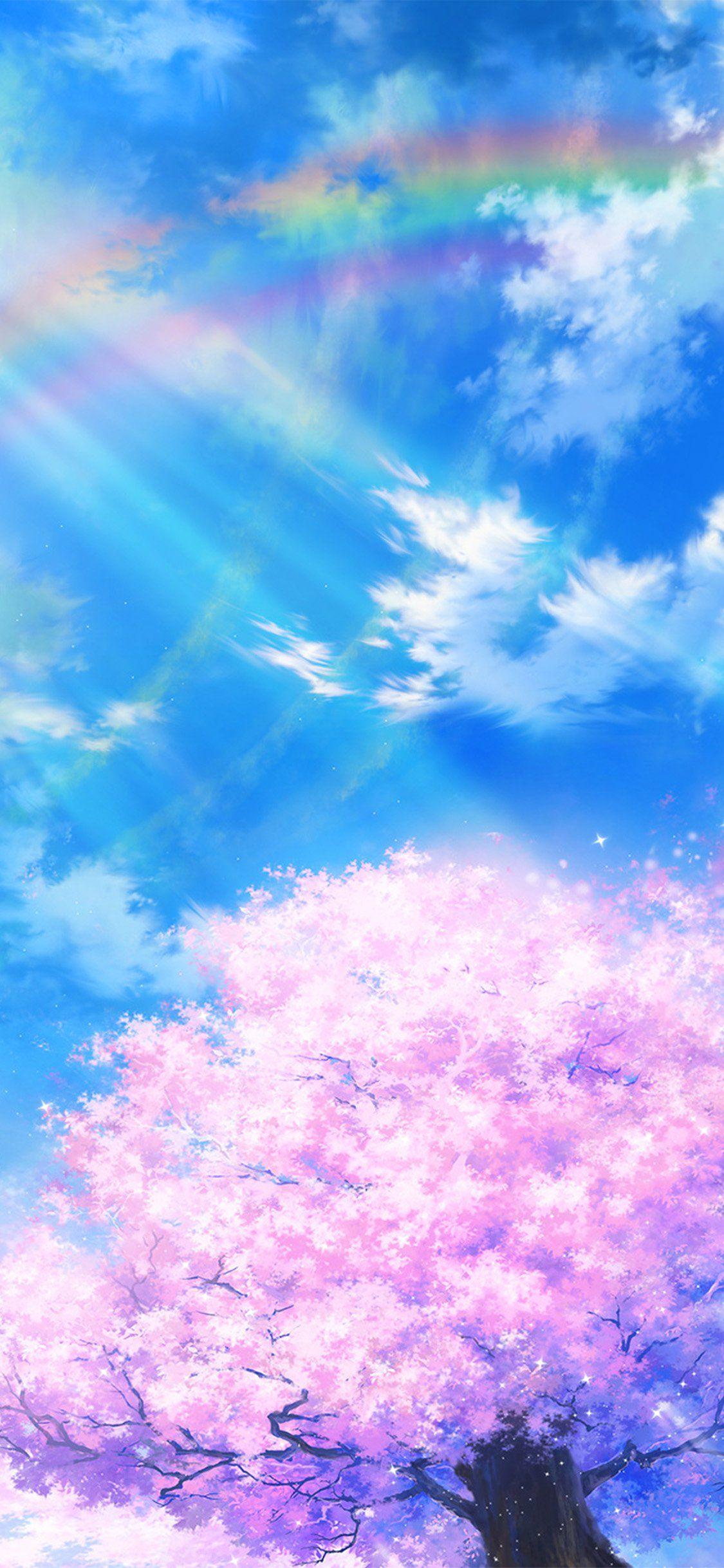 1125x2436 Anime Sky iPhone Wallpaper