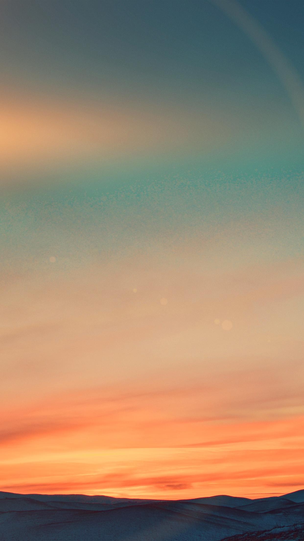 1242x2208 Sky Sunset Nature Orange Gradation Flare Wallpaper