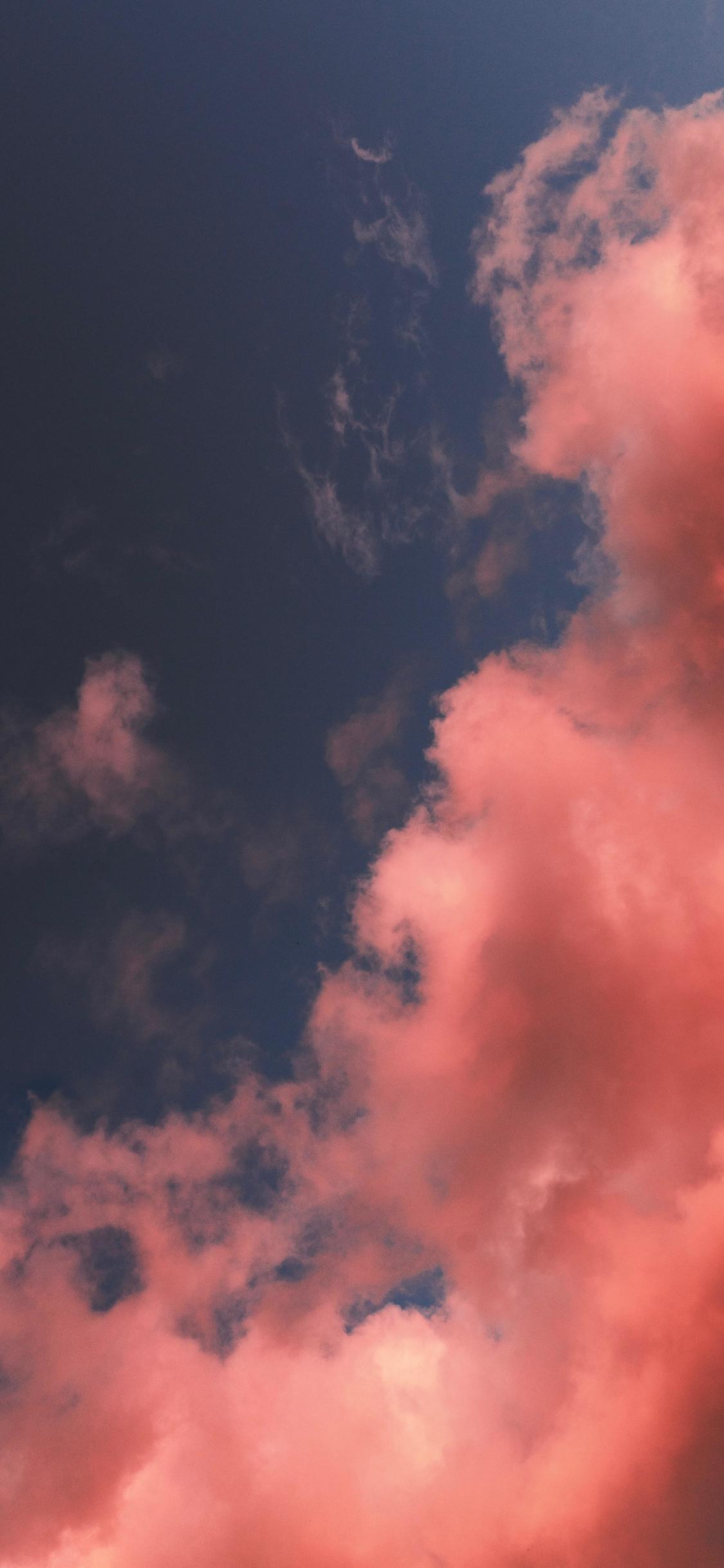 1125x2436 Download 1125x2436 Wallpaper Sky, White Orange Clouds, Orange, Iphone X 1125x2436 HD Image, Background, 24185