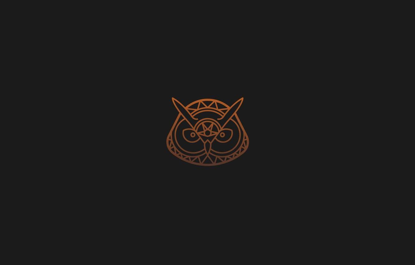 1332x850 Minimalist Black And Orange Wallpaper