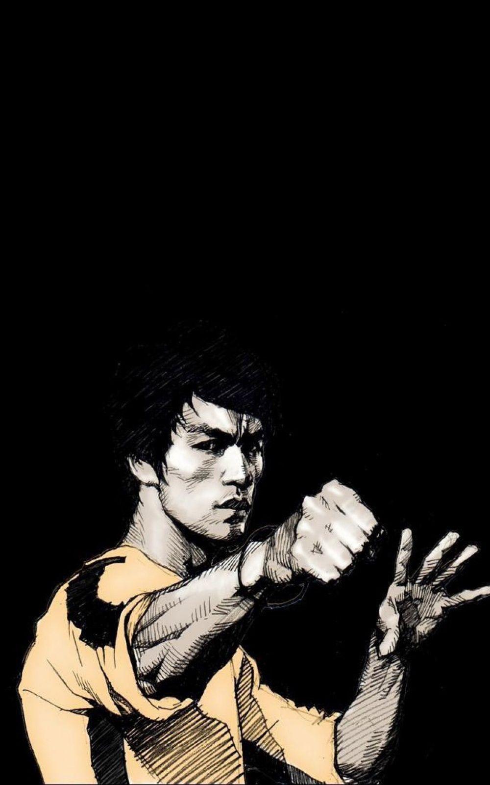 1000x1600 Bruce Lee 4K Phone Wallpaper