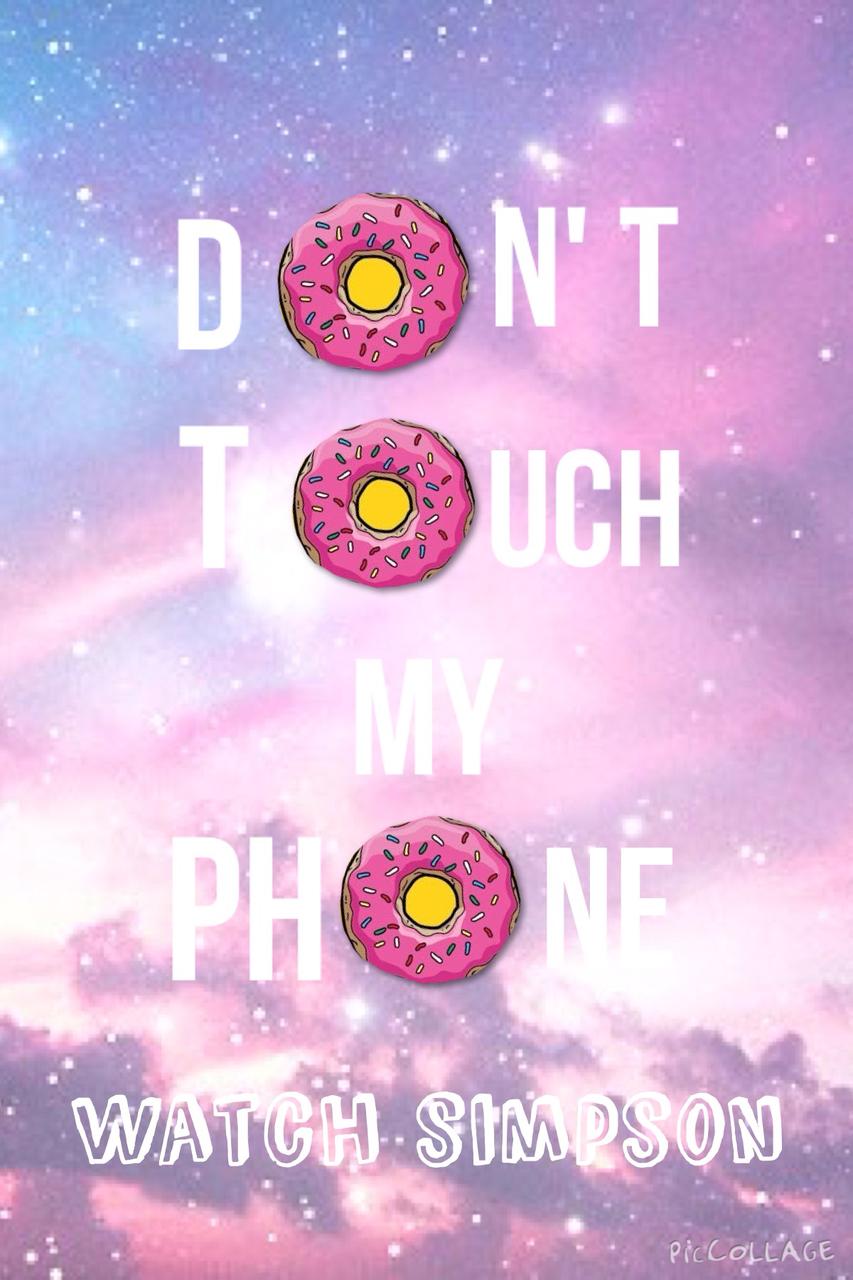 853x1280 Donuts, Simpsons, And Pink Image Touch My Phone Donut