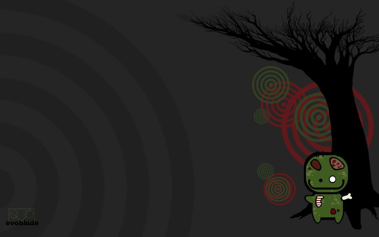 1280x800 Cute Zombie Wallpaper