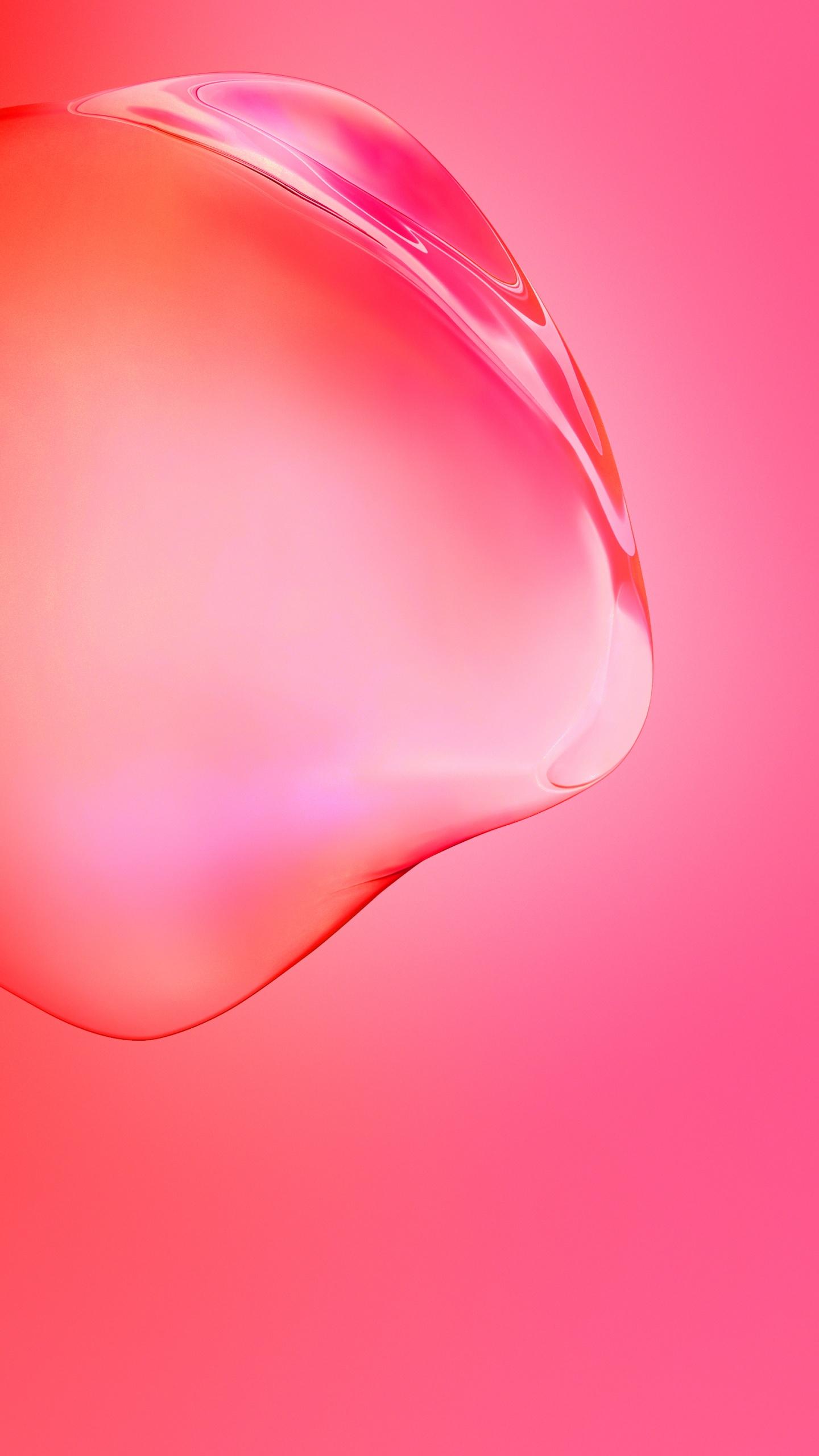 1440x2560 Samsung Galaxy S11 Wallpaper 4K, Red, Bubble, Gradients, Stock, Abstract
