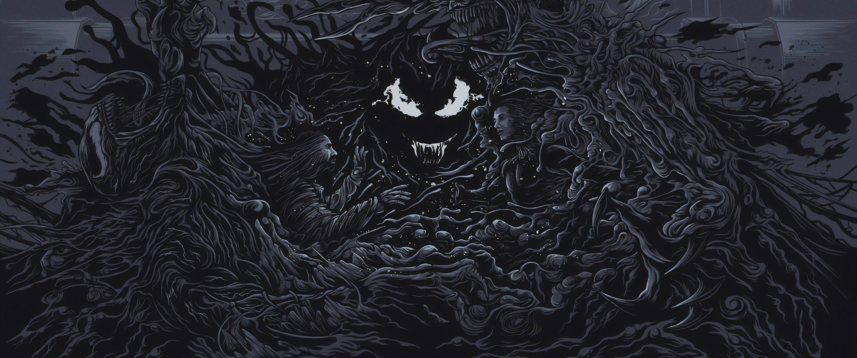 3440x1440 Download 3440x1440 Venom, Monster, Creature, Artwork Wallpaper