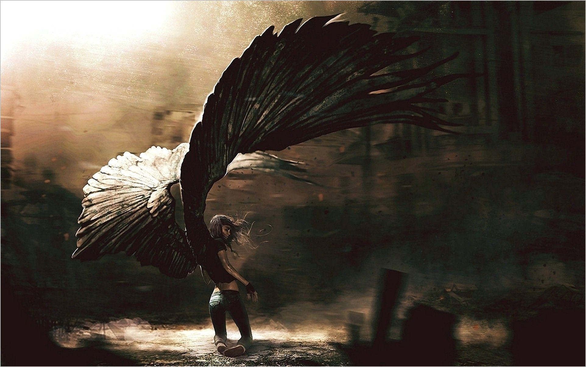 1924x1204 Fallen Angel Wallpaper 4k. Angel wallpaper, Art, Dark art drawings