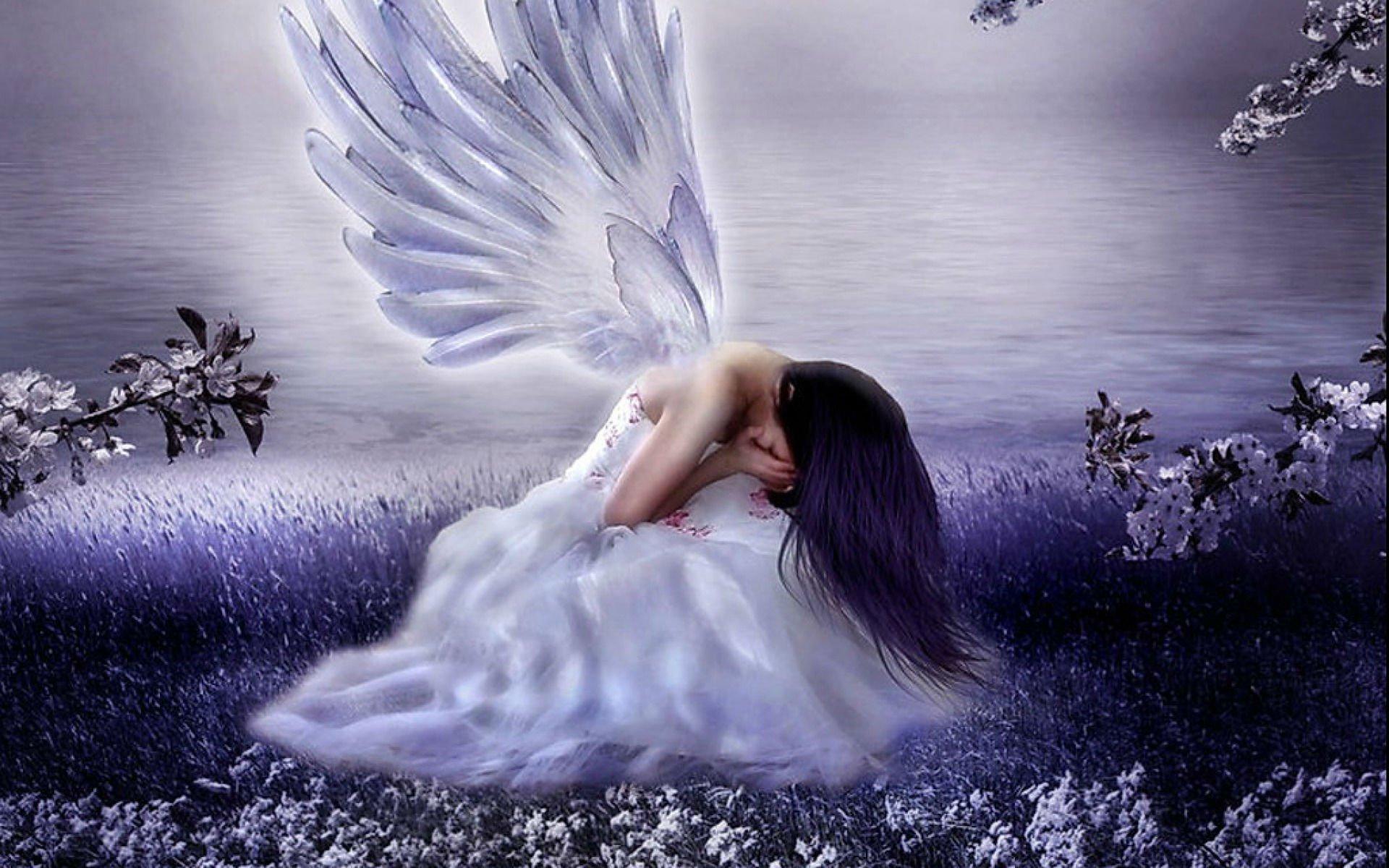 1920x1200 Depression sad mood sorrow dark people love angel wallpaperx1200