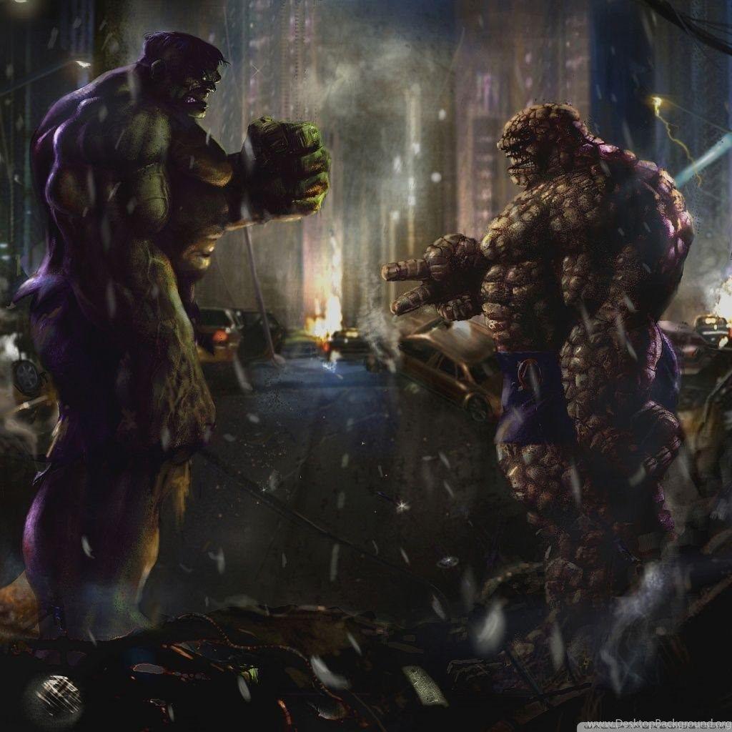 1024x1024 Hulk Vs Hulkbuster Wallpaper