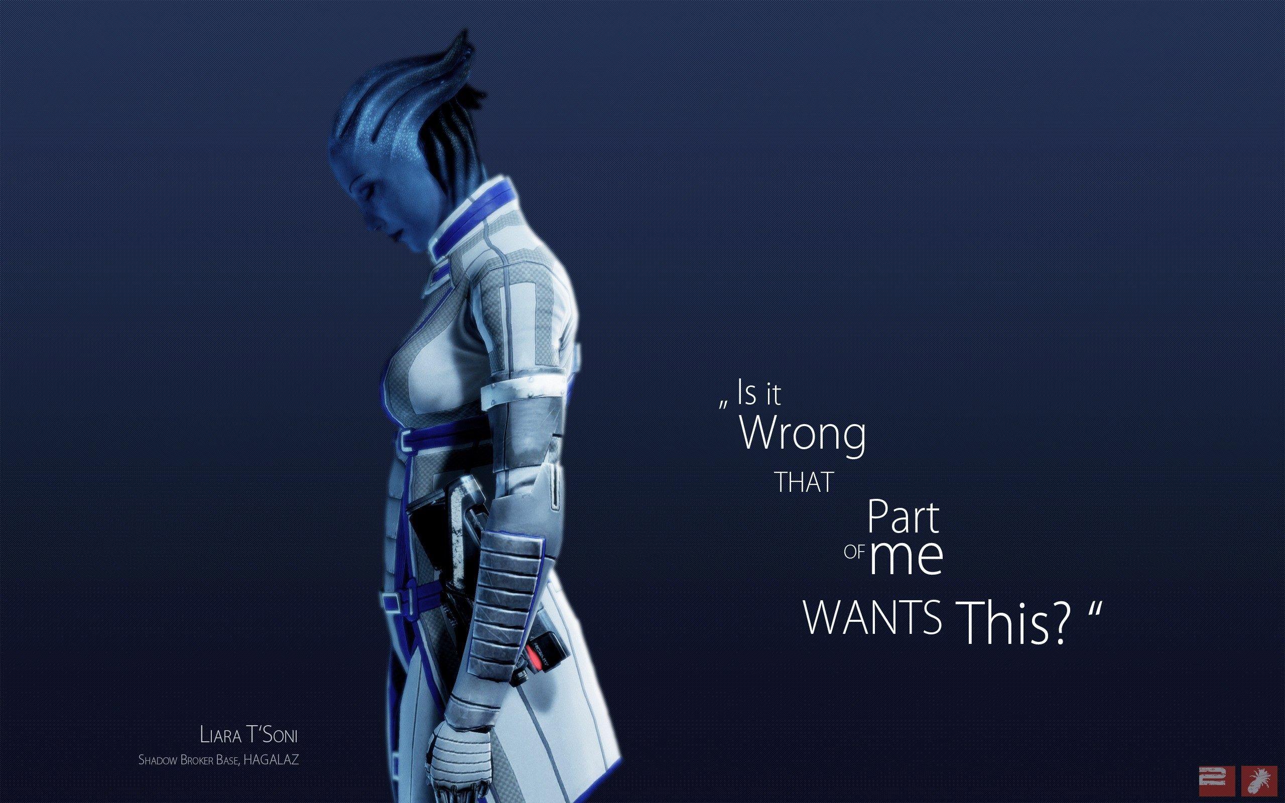 2560x1600 Mass Effect Liara Wallpaper