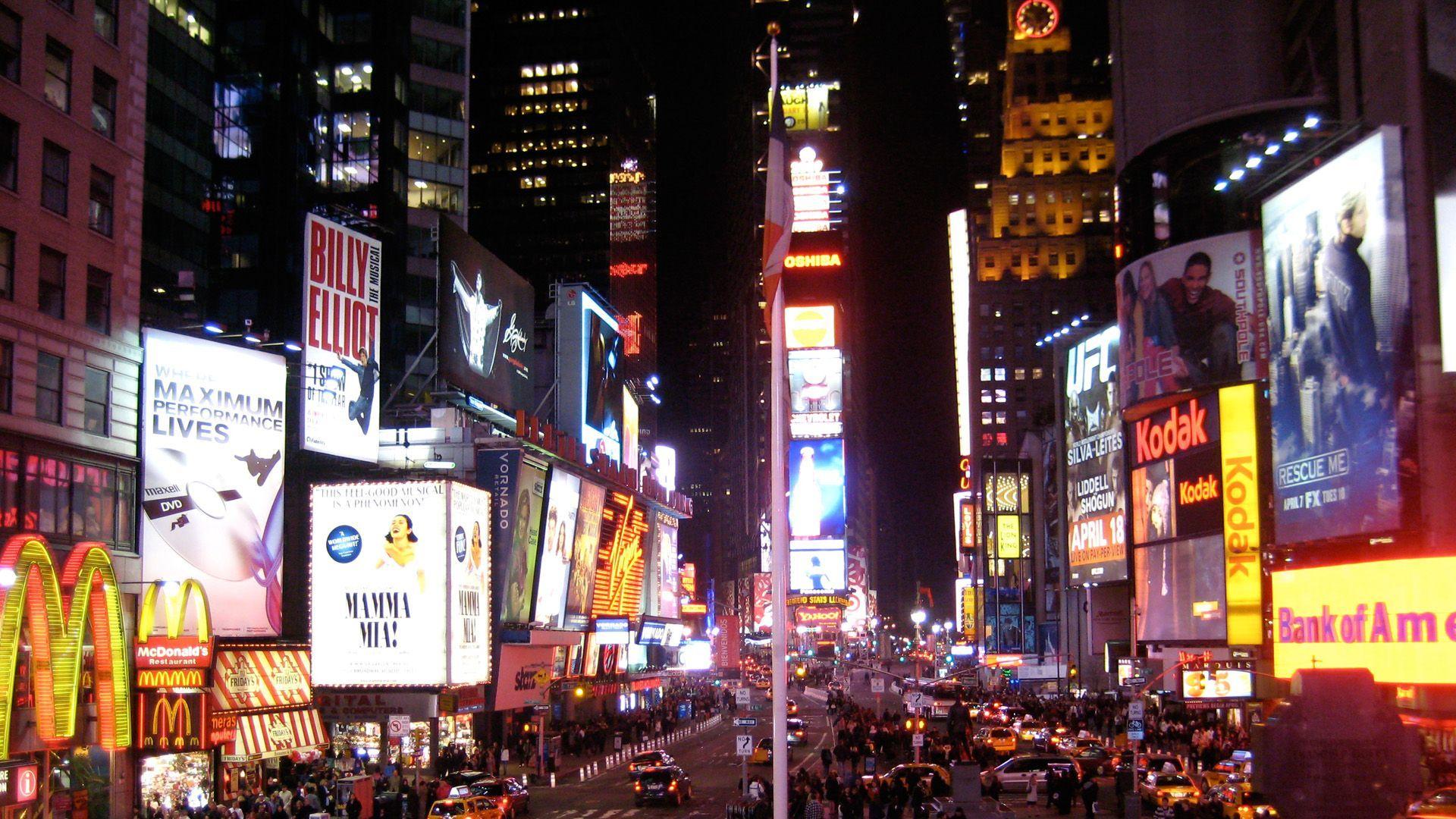 1920x1080 Times Square Wallpaper