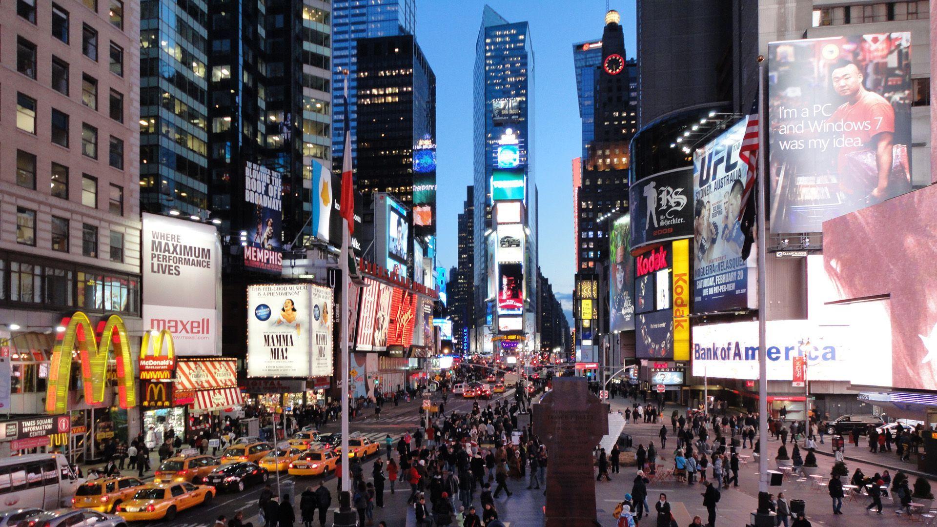 1920x1080 Times Square Wallpaper