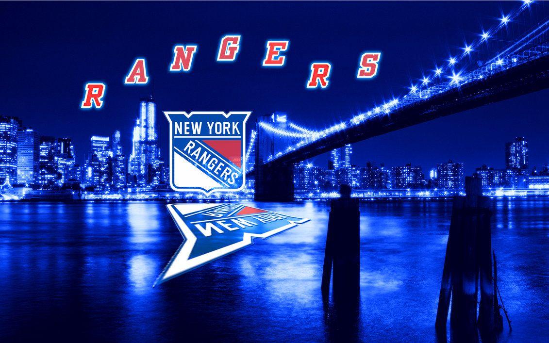 1131x707 NHL New York Rangers Blue City Wallpaper