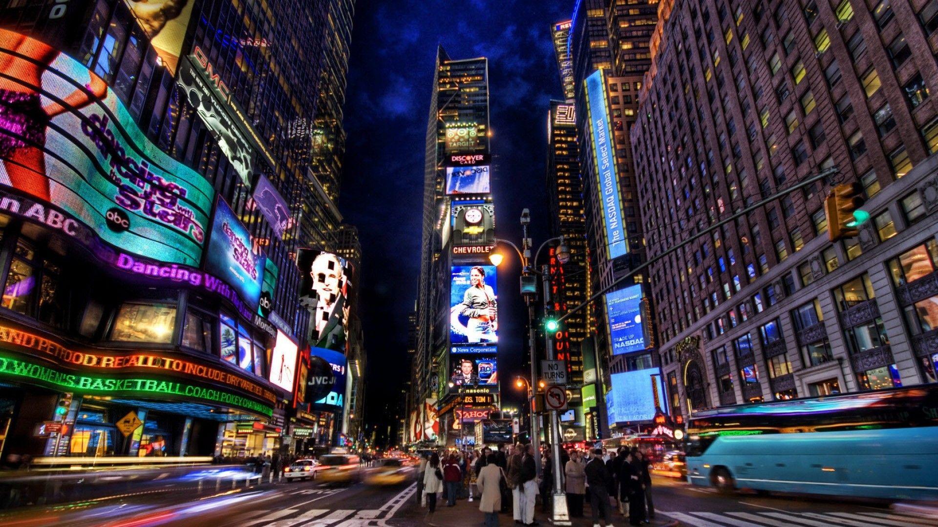 1920x1080 Times Square Wallpaper